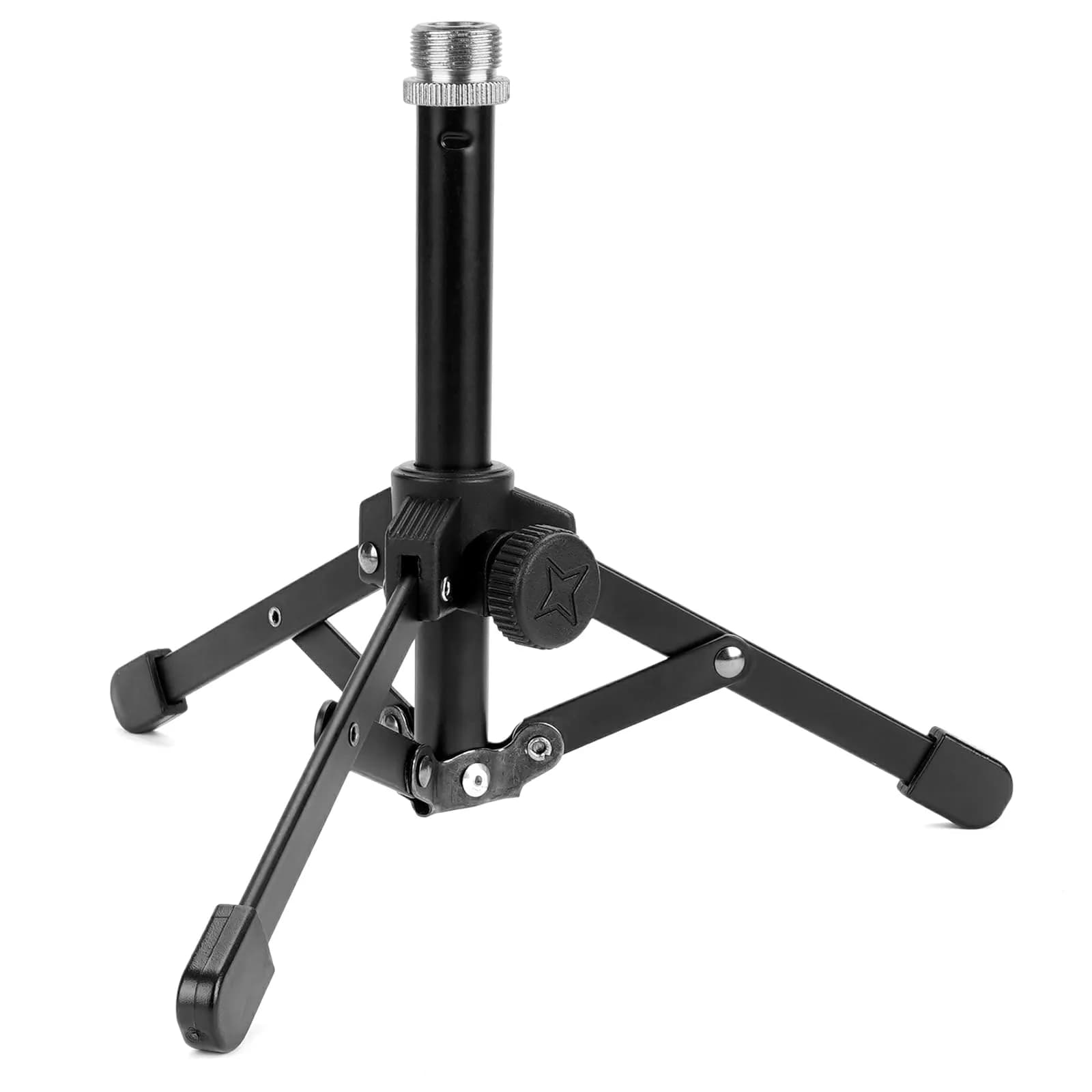 GEEKRIA Microphone Stand for Creators | Compact Desktop Tripod with Foldable Non-Slip Feet