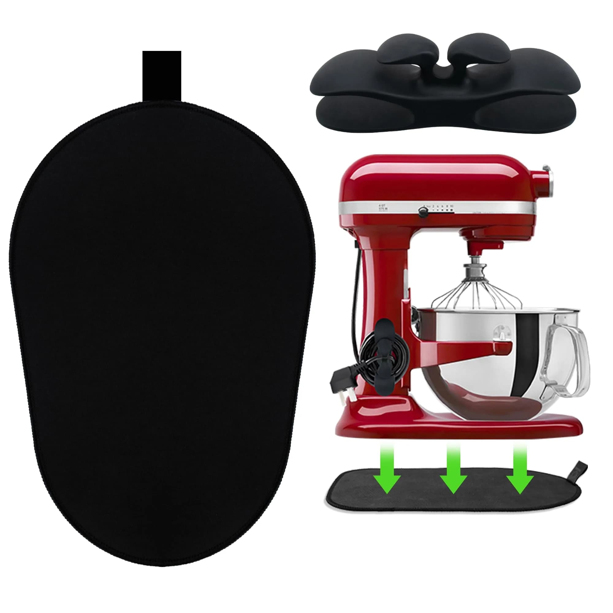 Owowong Sliding Mat for Kitchenaid Mixer 14.57" x 10" | Protects & Moves Heavy Appliances