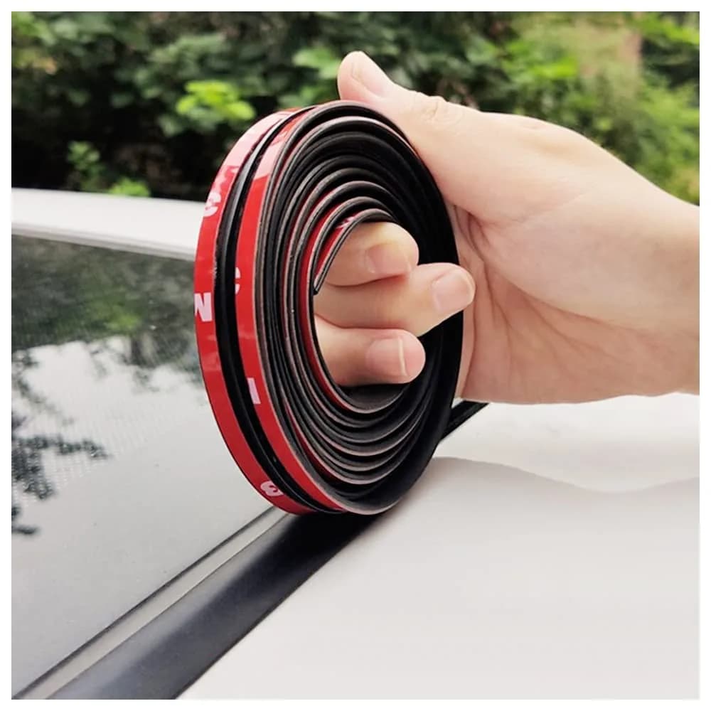 Turcee T-Car Weather Stripping Seal 5M (16.4ft) | Reduces Wind Noise & Dust Ingress - main product image
