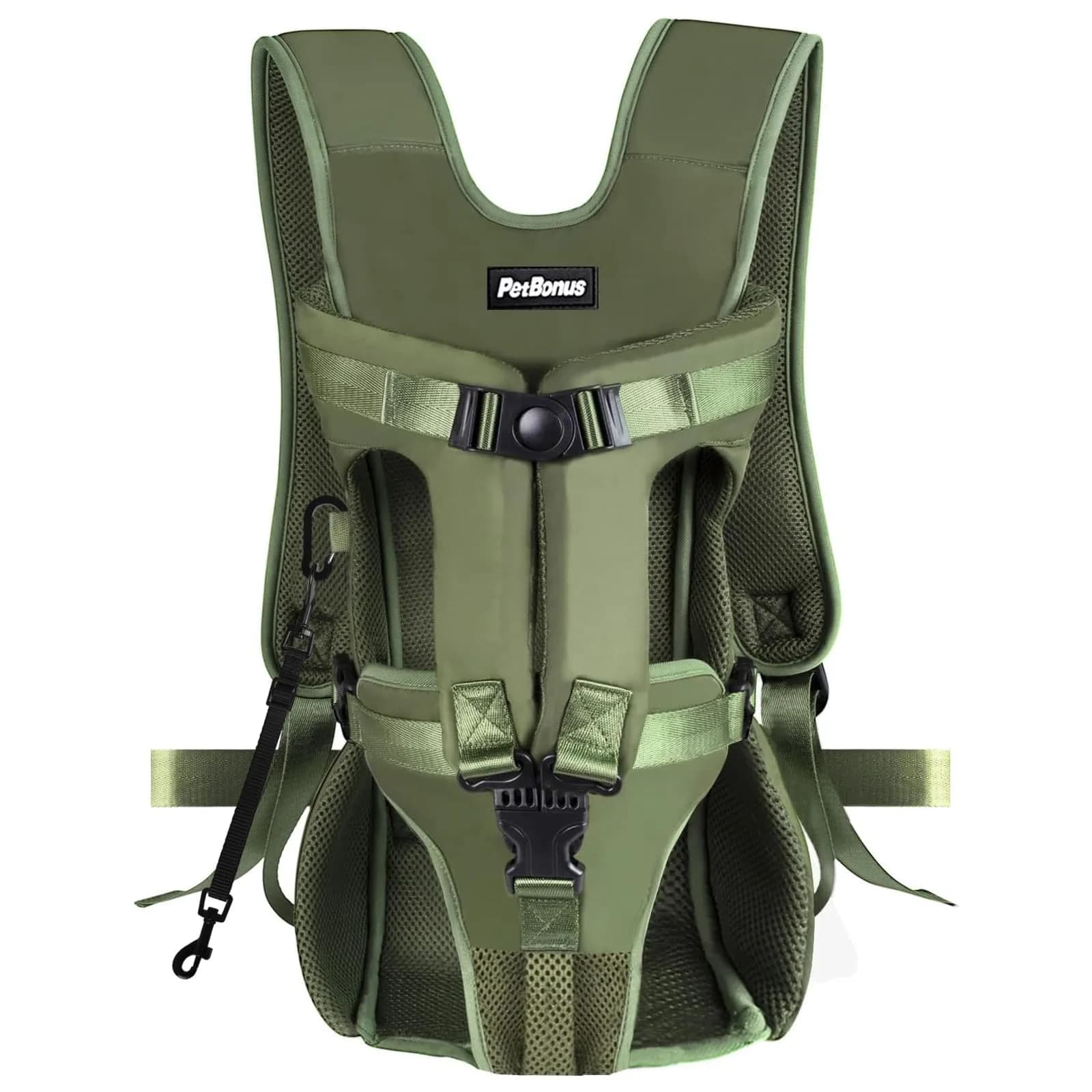 PetBonus Black XL Dog Carrier Backpack | Hands-Free Hiking Cycling Travel
