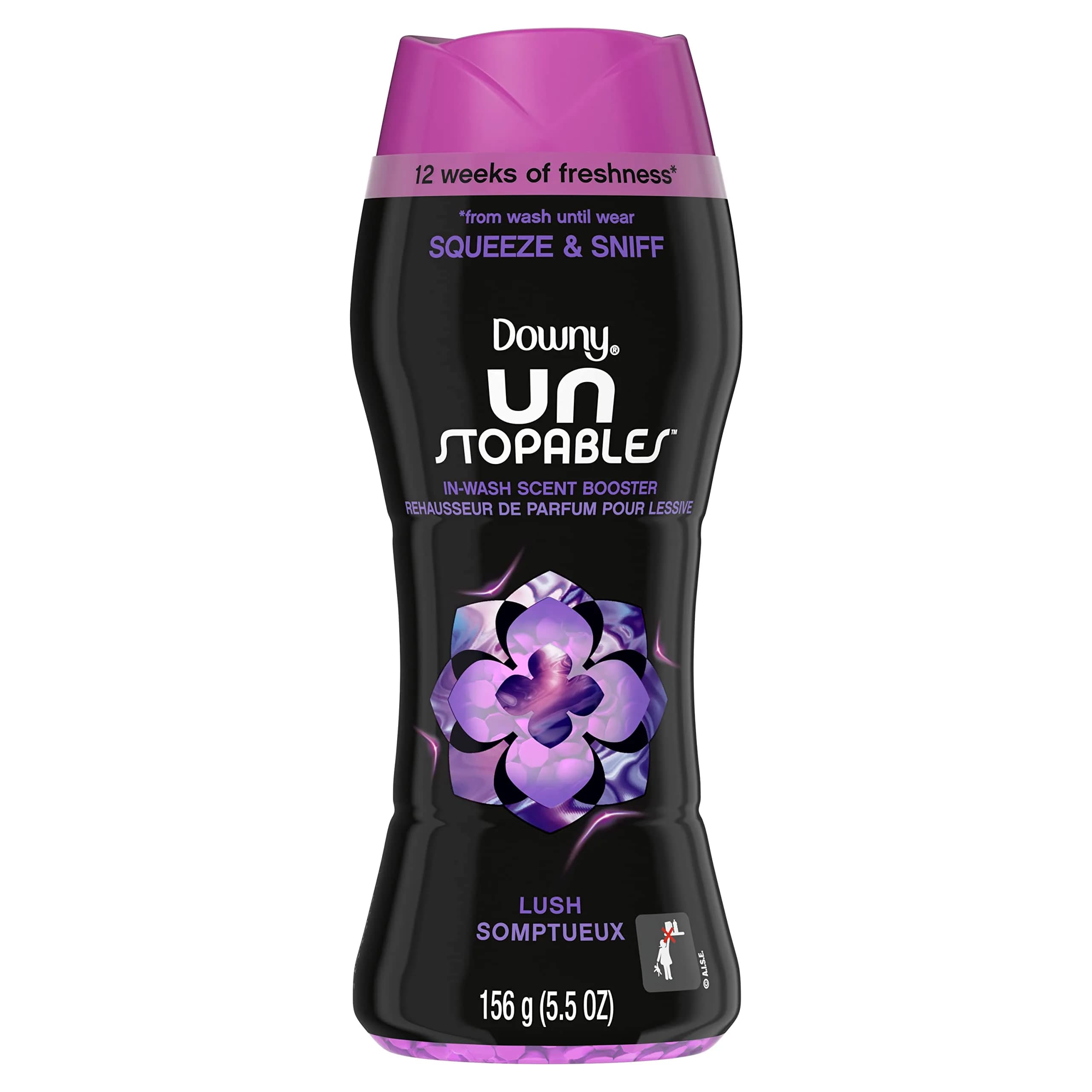 Downy Unstopables Lush In-Wash Scent Booster Beads, 156g (5.5 oz) | Long-lasting fragrance for your laundry - main product image