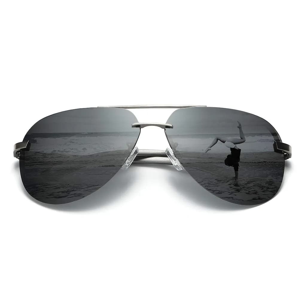 Fishingtours Aviator Sunglasses for Men & Women | Polarized Mirrored Driving Sunglasses (65mm Lens Width) - main product image