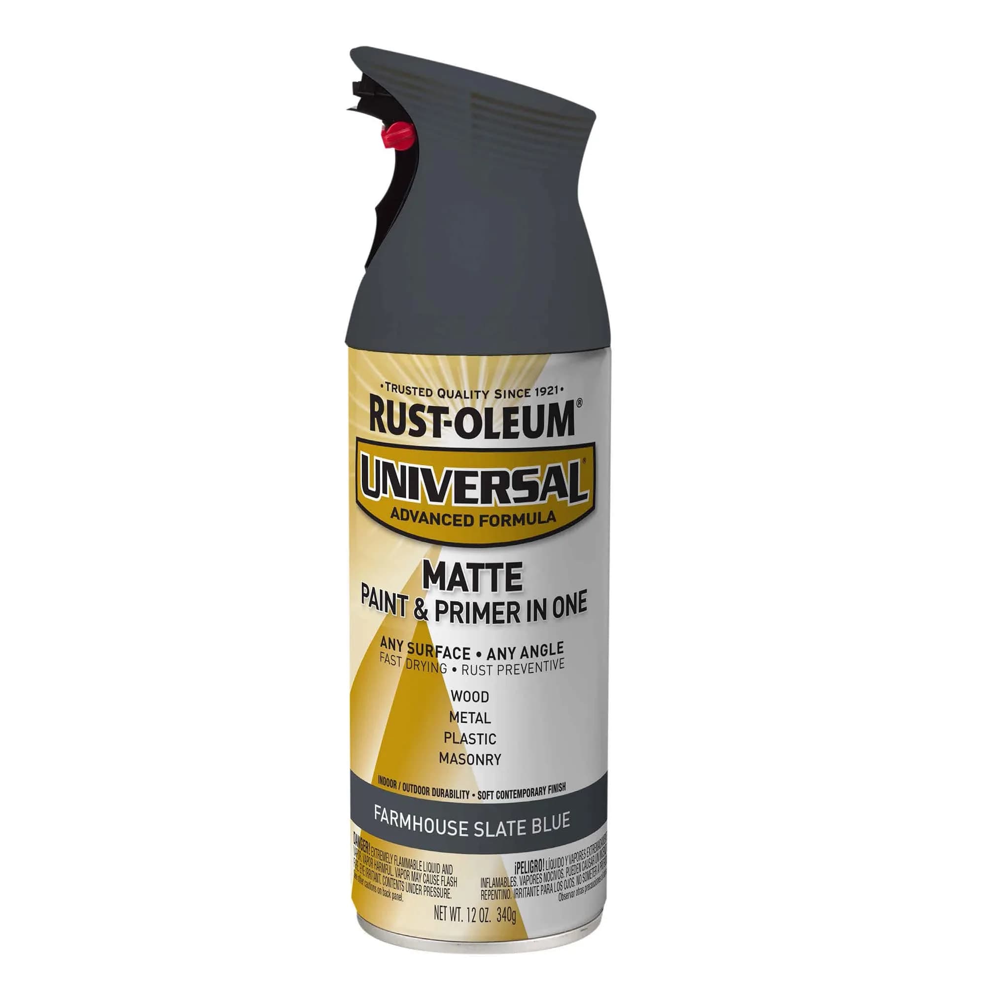 Rust-Oleum Universal All Surface Clear Topcoat Spray 11 oz (325 ml) Frosted Pearl Clear | Professional Grade Paint for Wood, Metal, Plastic