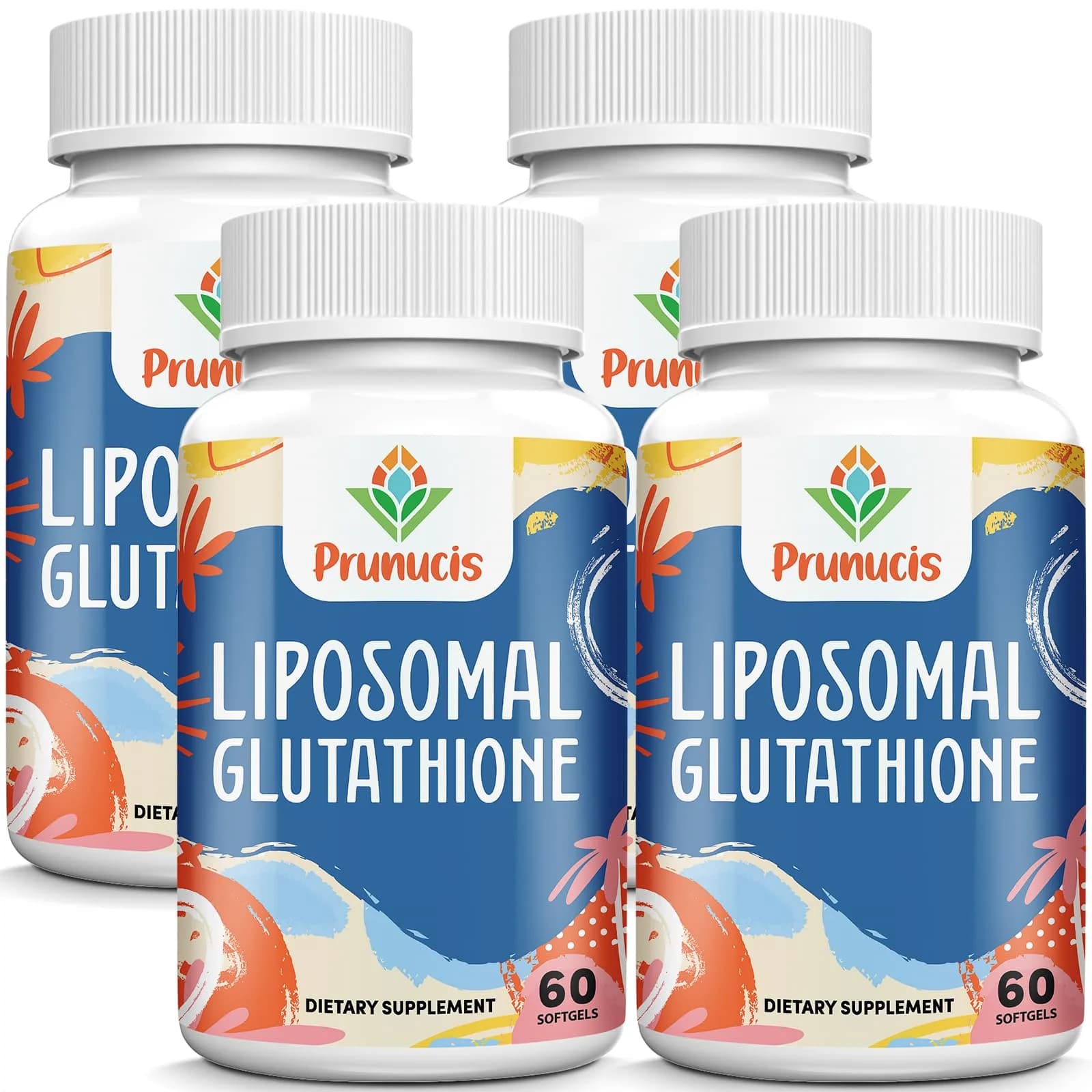 Prunucis Liposomal Glutathione 240 Softgels | High Absorption & Antioxidant Support
