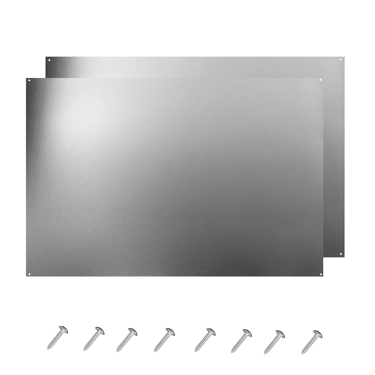 Generic Stainless Steel Backsplash for Kitchen Wall, 24 x 30 Inch | Protects Walls from Cooking Splatter - main product image