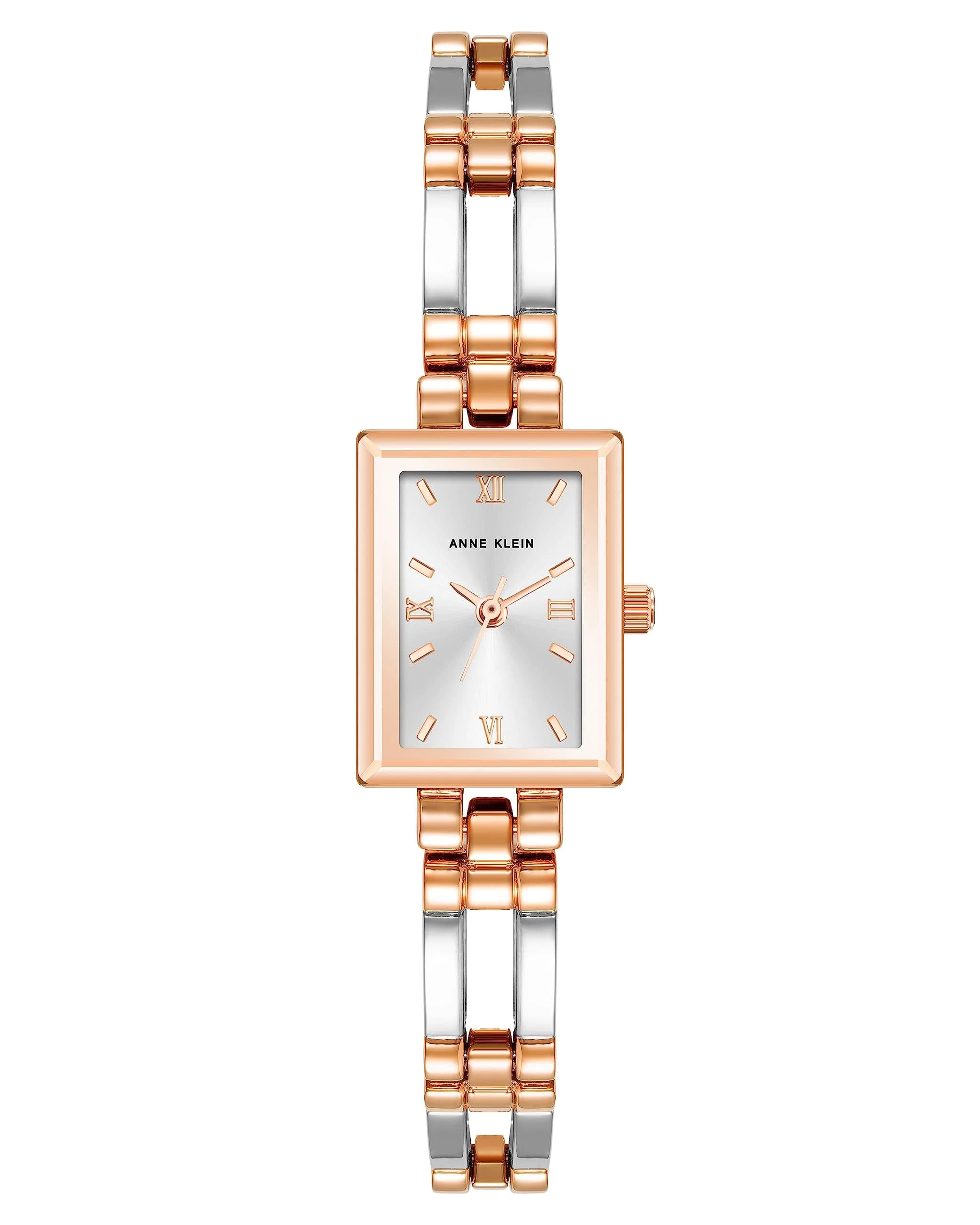 Anne Klein Women's Silver/Rose Gold Bracelet Watch 16mm (0.63 inches) | Japanese Quartz Movement - main product image