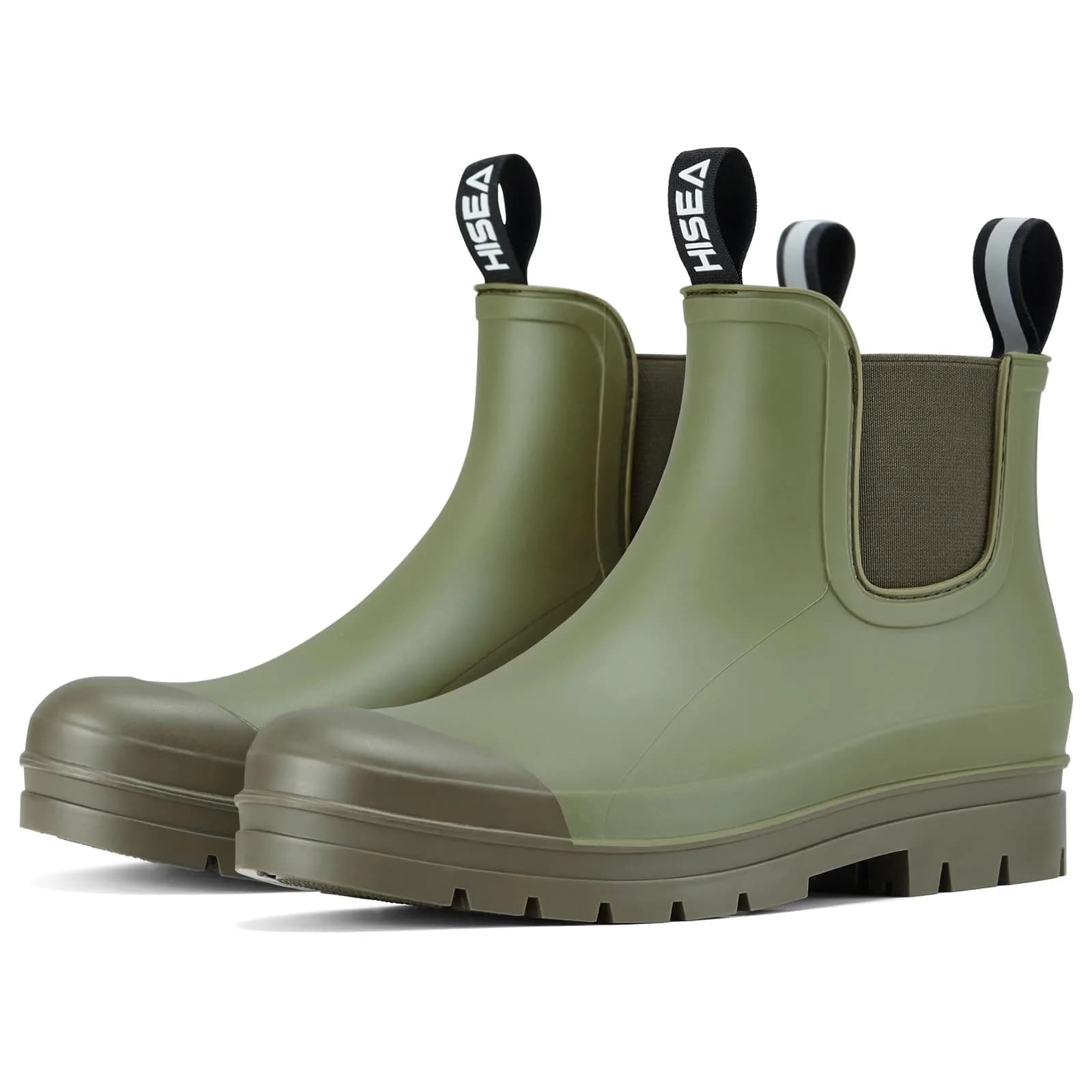 HISEA Women's Short Rain Boots Waterproof Ankle Chelsea Boots | Stylish, 100% Waterproof, All-Season Comfort (70-120 chars)