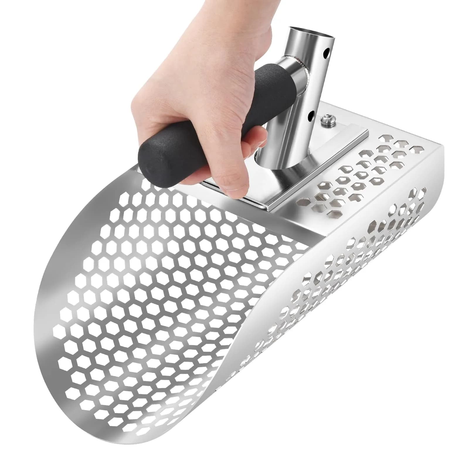 GADFISH Heavy Duty Sand Scoop for Metal Detecting | 790g (1.74 lb) Stainless Steel Sifting Tool - main product image