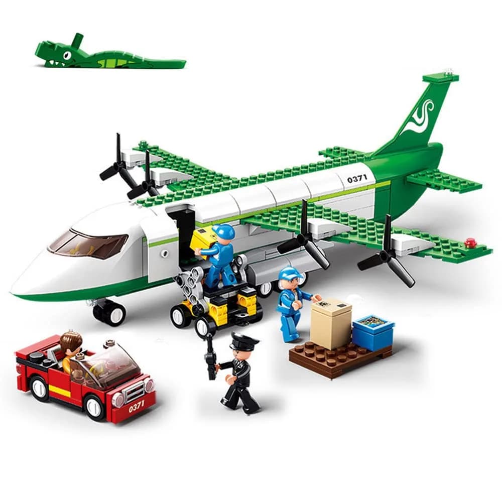 ENHANA City Airplane Station Building Blocks 383 Pieces | STEM Learning Toy for Kids 6-12 - main product image
