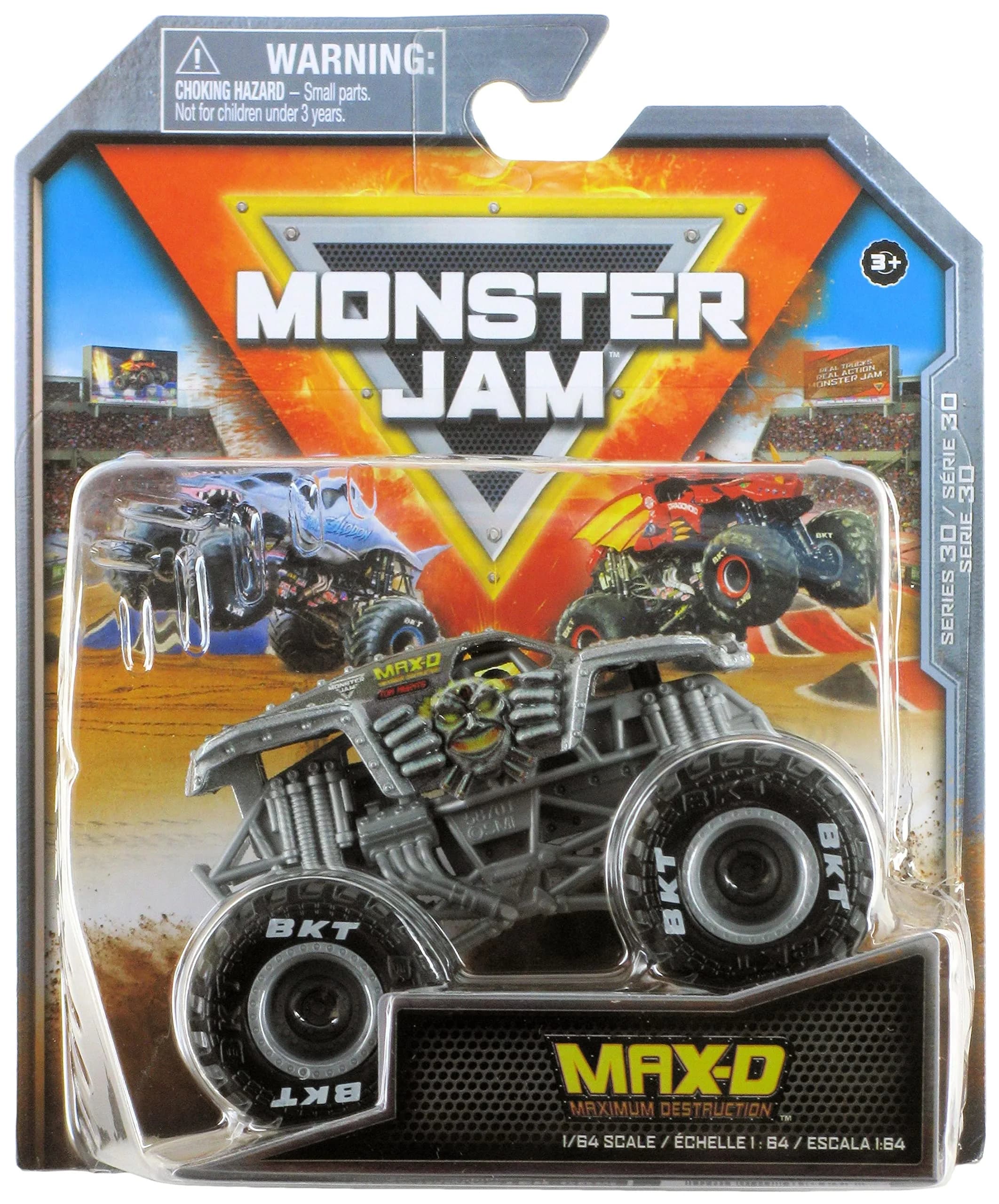 Monster Jam 2023 Spin Master 1:64 Diecast Truck Series 30 Max-D | Authentic Monster Jam Replica for Kids - main product image