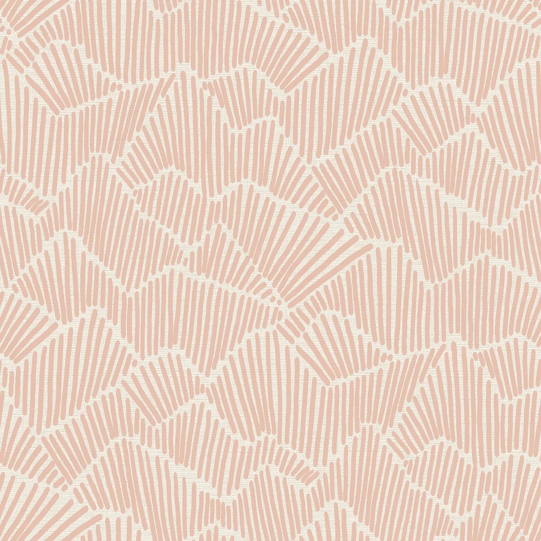 Egypt Sherrod 216-in x 20.5-in Clay Ridge & Valley Peel & Stick Wallpaper | Modern Geometric Design - main product image