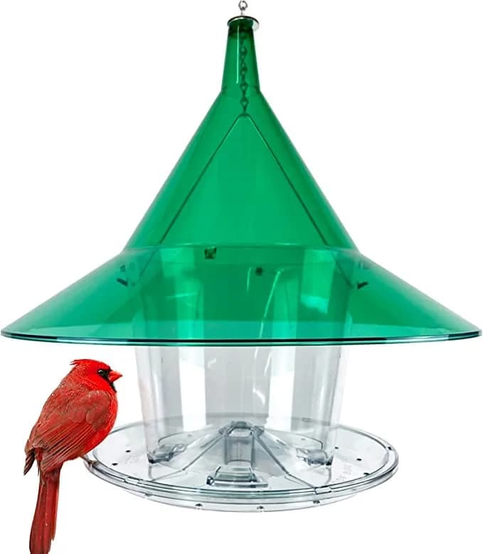 Sky Cafe Squirrel Proof Bird Feeder for Outside - Large, 17 in. Diameter, 1.5 Gallon Capacity | Durable, Made in USA