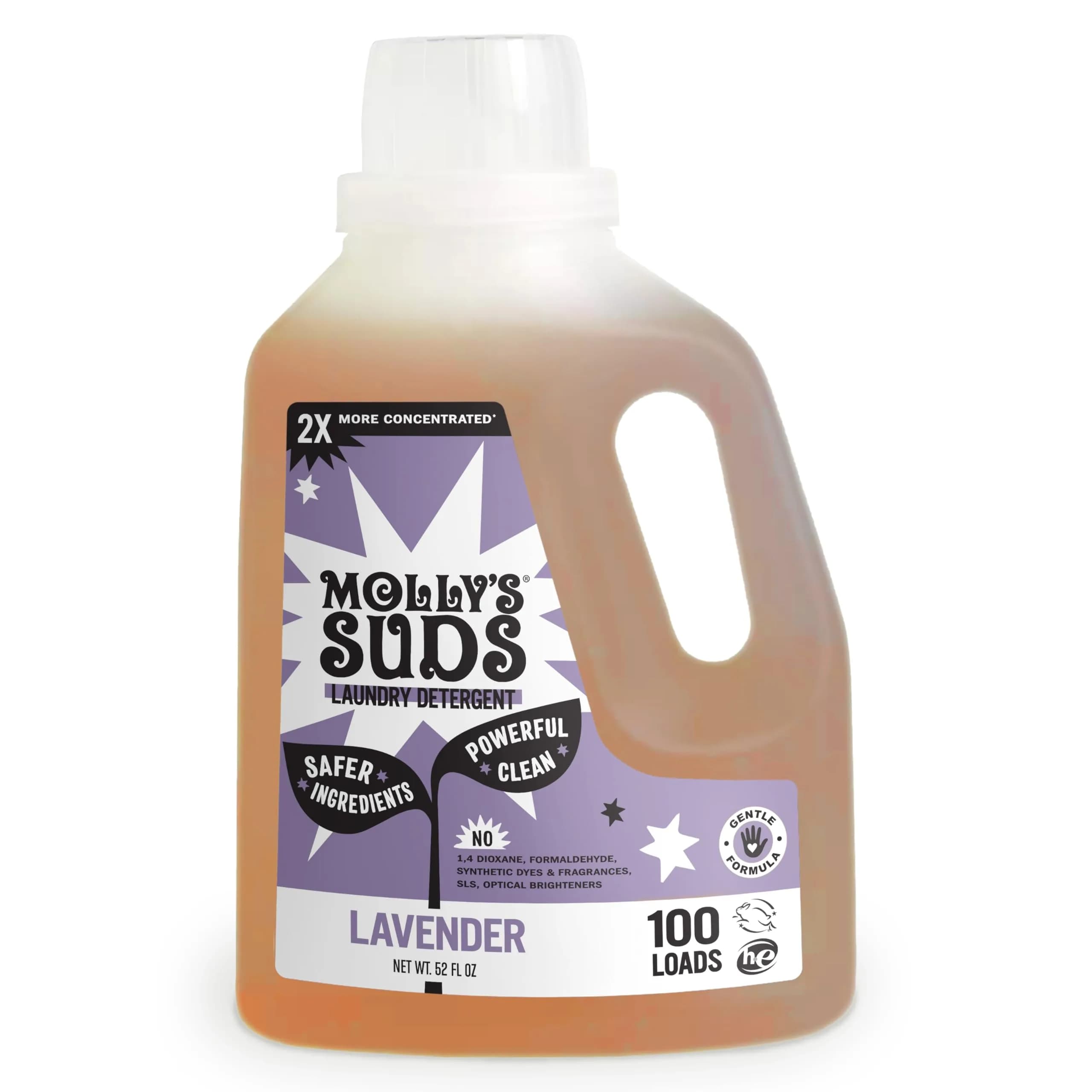 Molly's Suds Lavender Liquid Laundry Detergent, 200 Loads | Sensitive Skin, HE Compatible - main product image