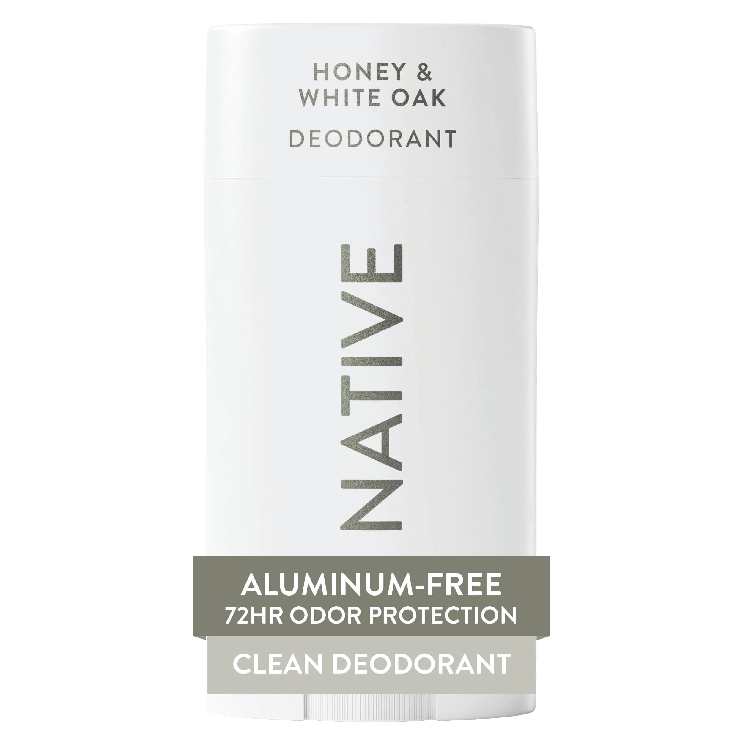 Native Honey & White Oak Natural Deodorant Stick 77g (2.65oz) | 72-Hour Odor Control - main product image