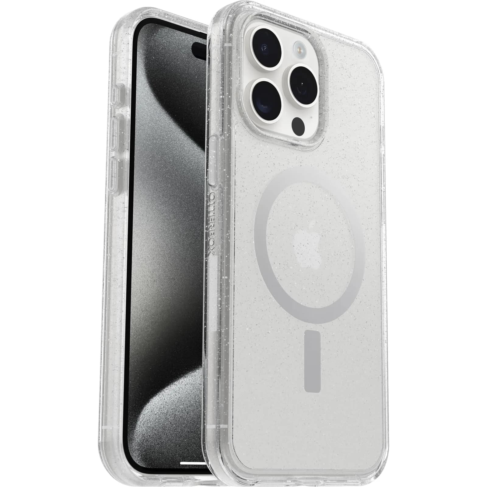 OtterBox Symmetry+ Case for iPhone 15 Pro Max, Stardust | Slim Shockproof Magnetic Shell