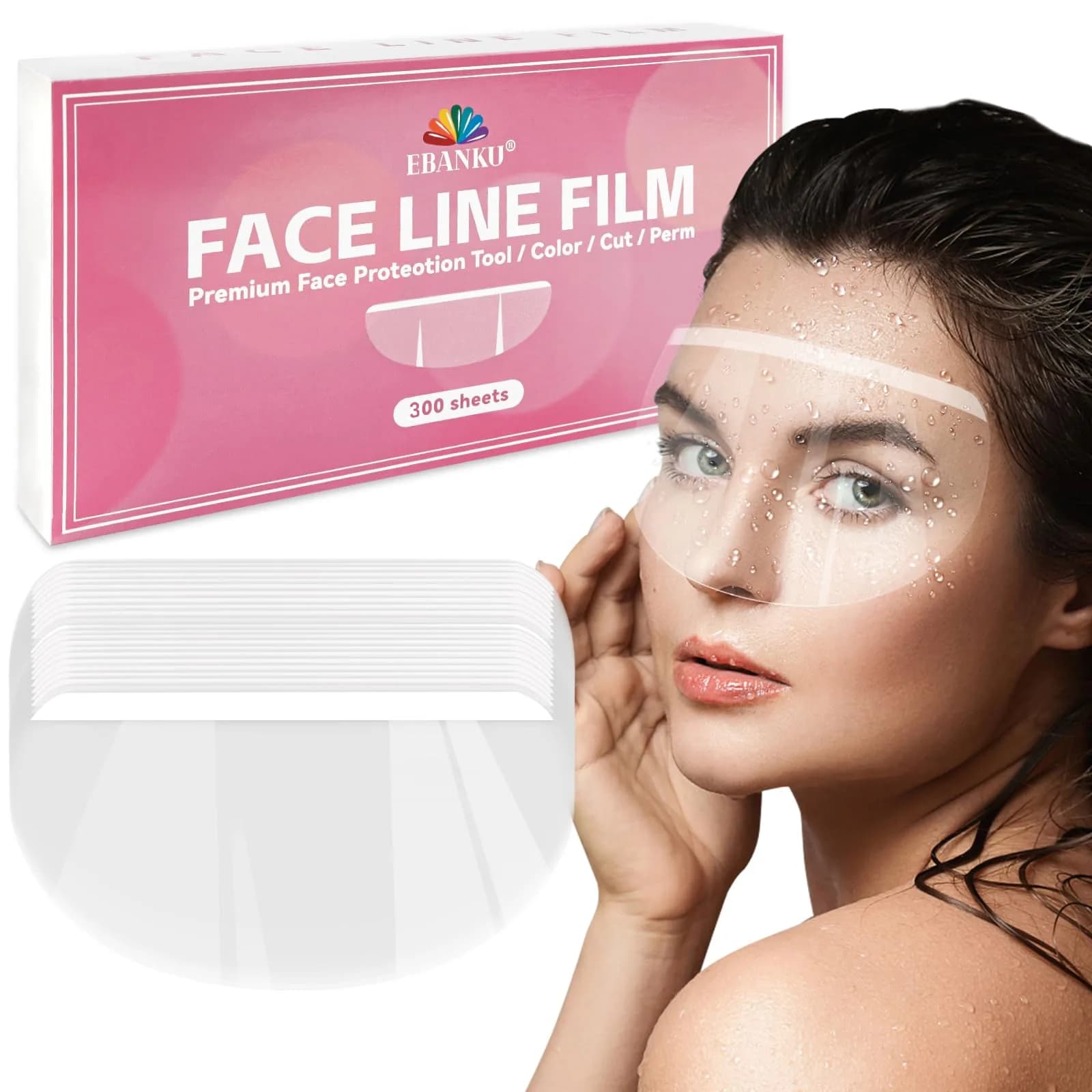 EBANKU Shower Visors Face Shield Eye Shield for Shower 300 PCS Waterproof | Waterproof, Lightweight & Easy to Use - main product image