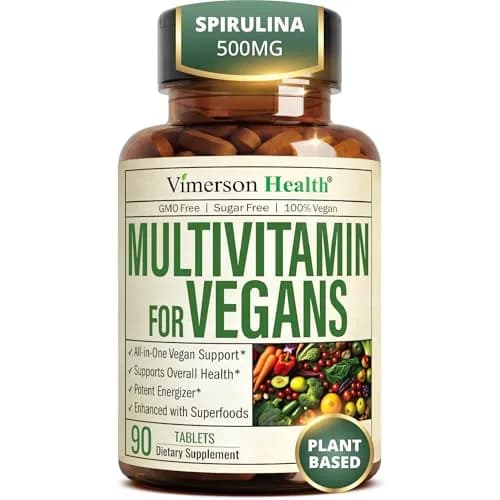Vimerson Health Vegan Multivitamin for Women & Men, 90 Tablets | Plant-Based Energy & Focus - main product image
