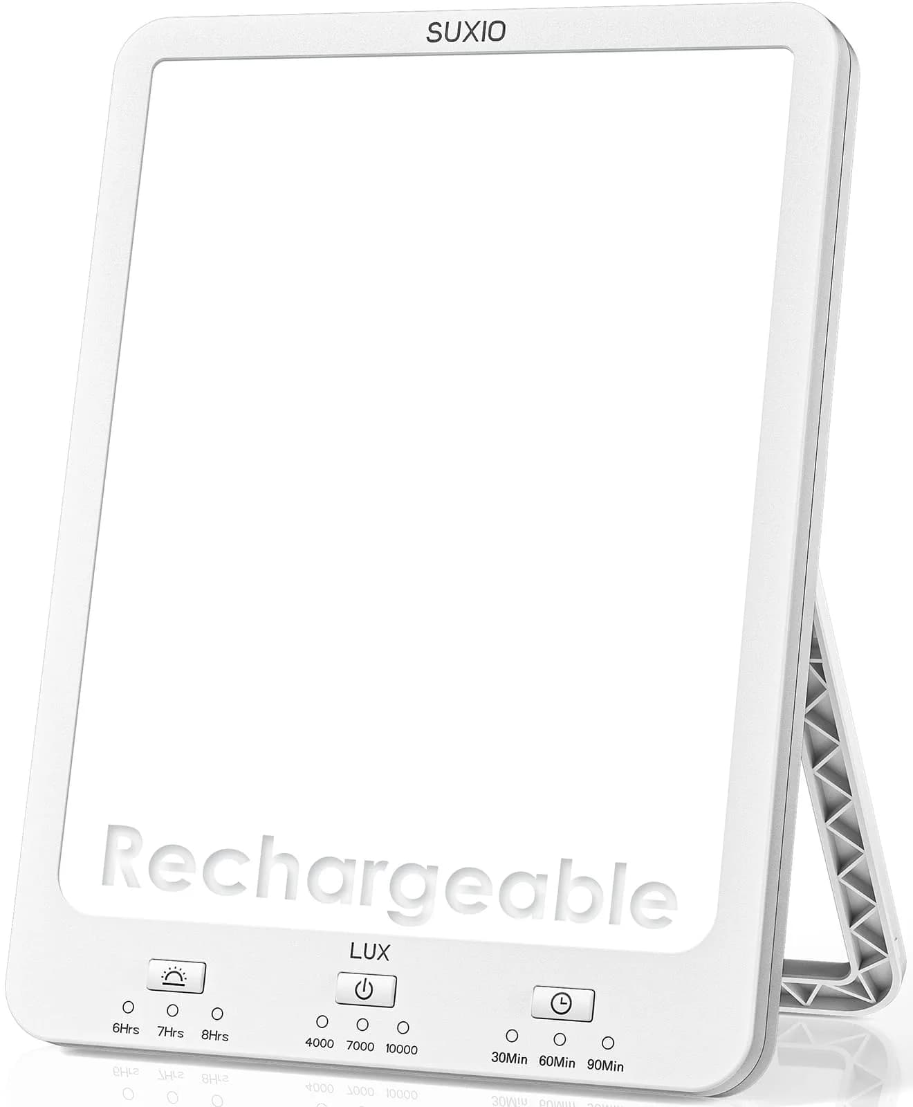SUXIO Rechargeable Light Therapy Lamp 10000 Lux | Wake-Up Function, Memory Settings - main product image