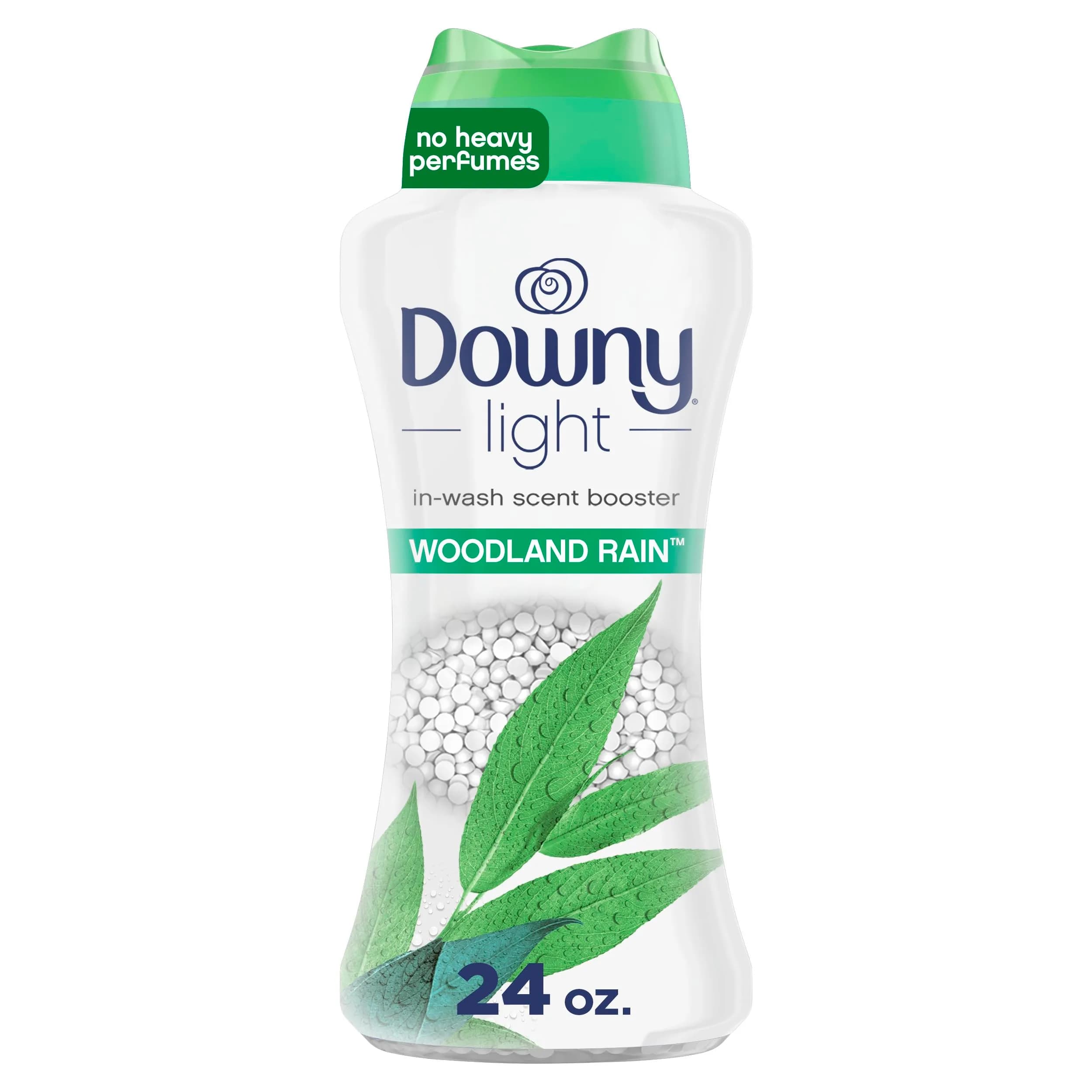 Downy Light Laundry Scent Booster Beads Woodland Rain 680g (24 oz) | Gentle Freshness for All Fabrics - main product image