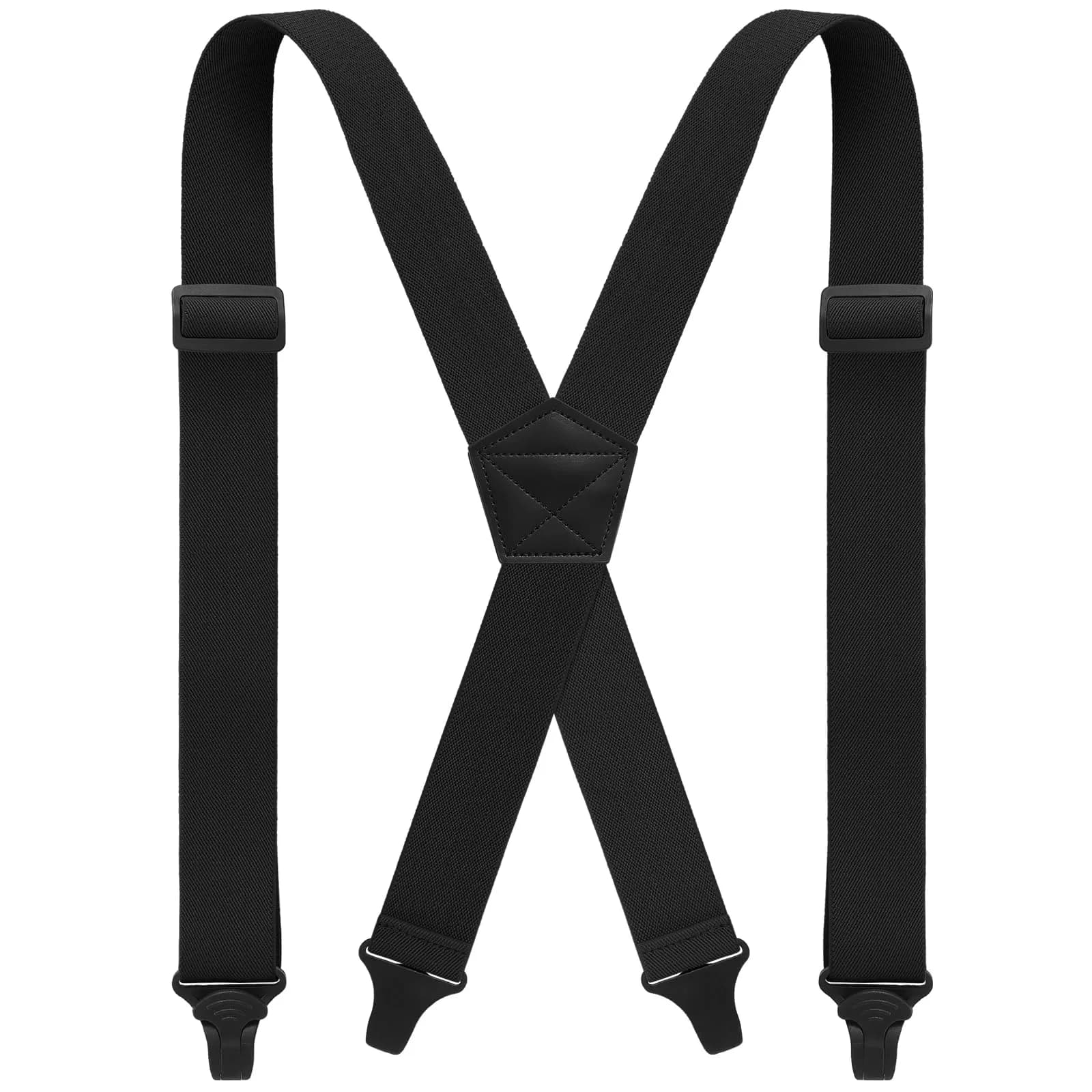 Janmercy Men's X-Back Hidden Suspender Airport Friendly Black 120 cm (47.24 x 1.5 inches) | Secure Hold for Pants - main product image