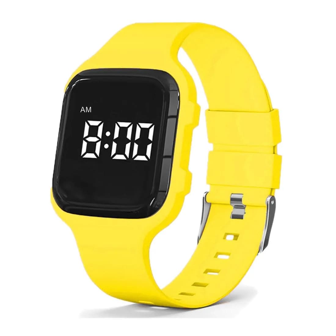 e-vibra Vibrating Alarm Watch, Potty Training Watch with 15 Daily Alarms & USB Rechargeable Battery (Yellow) - main product image