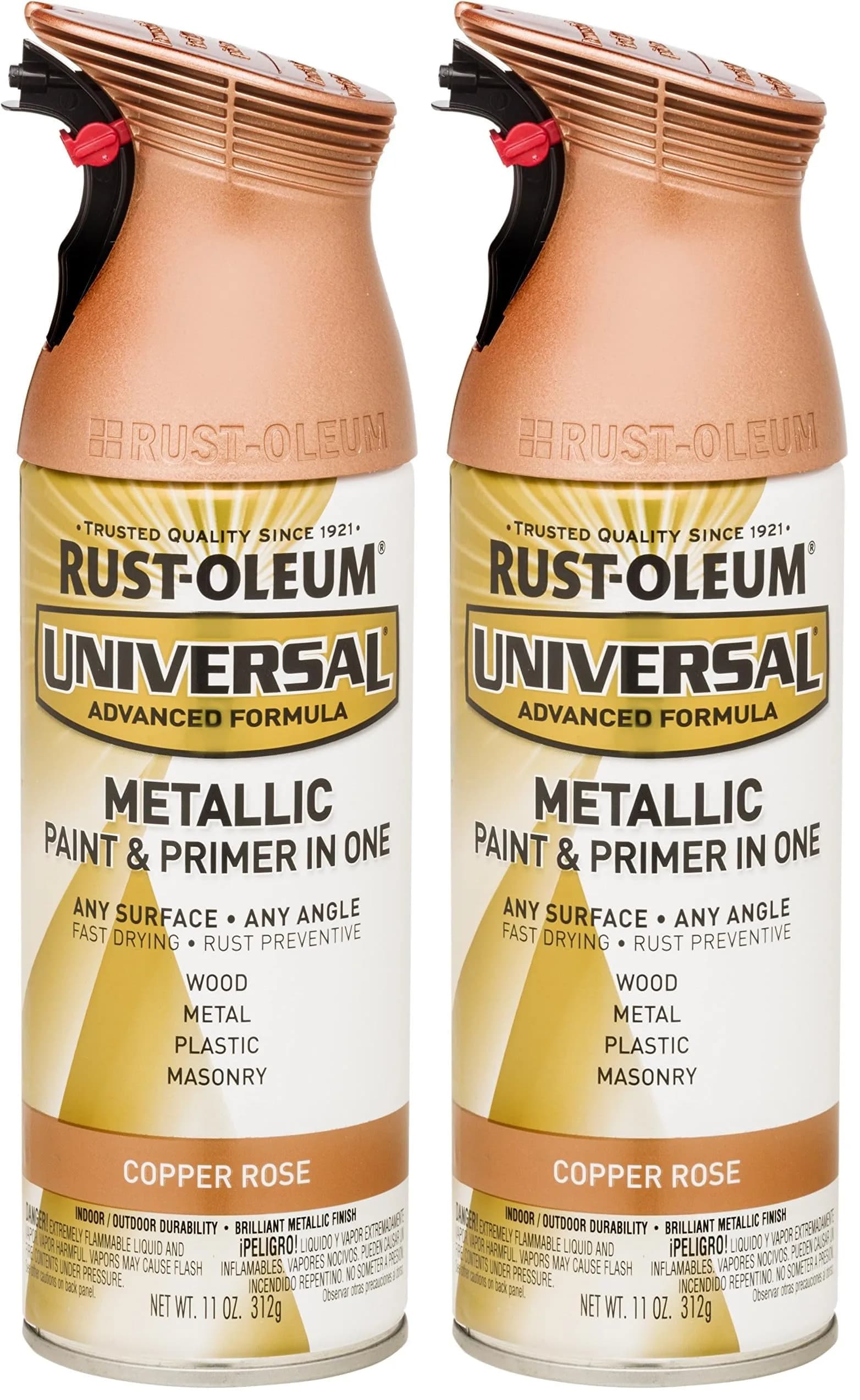 Rust-Oleum Universal All Surface Clear Topcoat Spray 11 oz (325 ml) Frosted Pearl Clear | Professional Grade Paint for Wood, Metal, Plastic