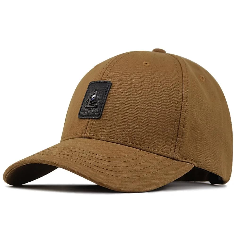 FASHIXD Big Head Oversize XXL Baseball Cap Khaki | Adjustable Cotton Sun Hat for Large Heads