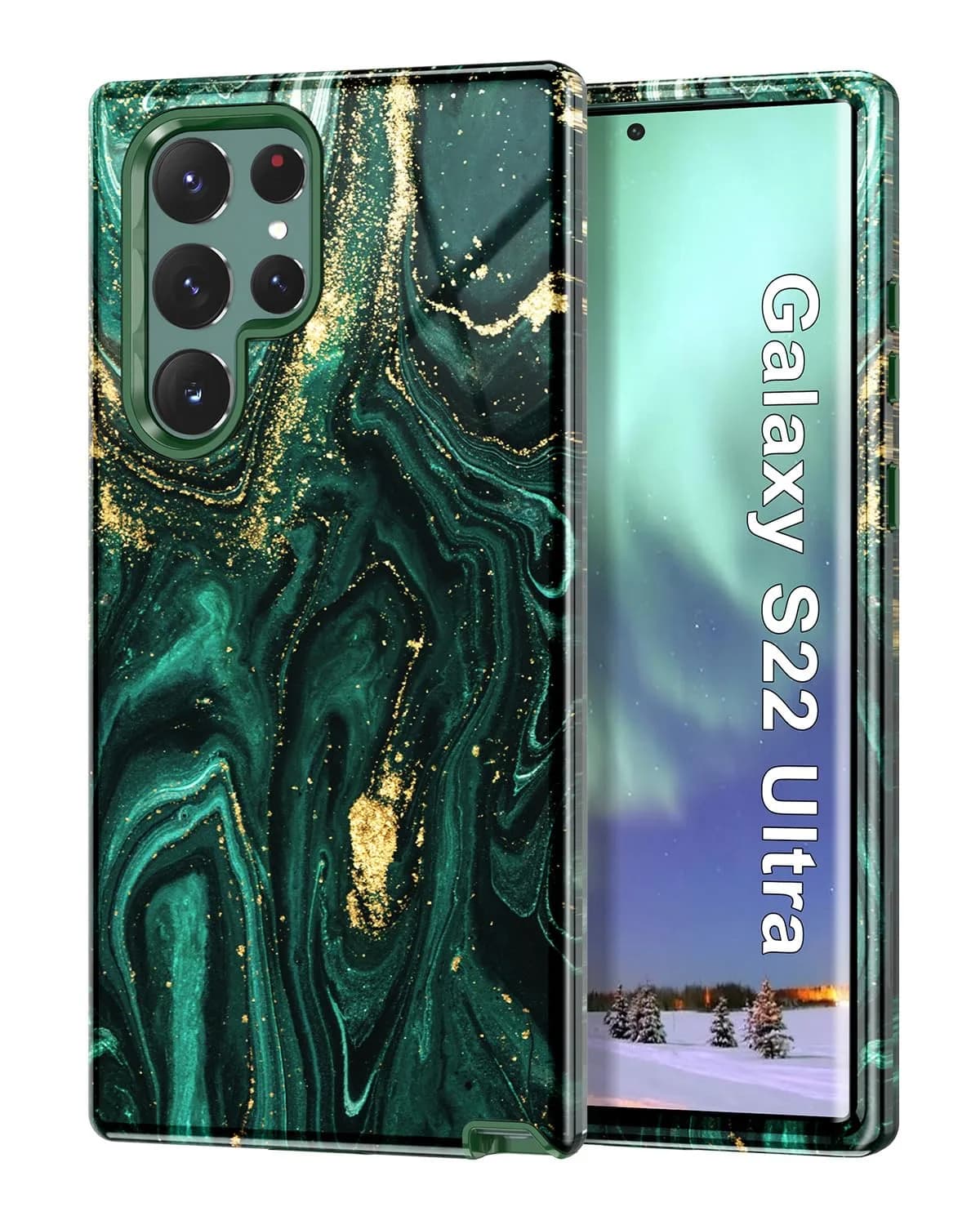 Btscase Cellular Phone Case 6.8 inches | Marble Pattern Shockproof Full Body