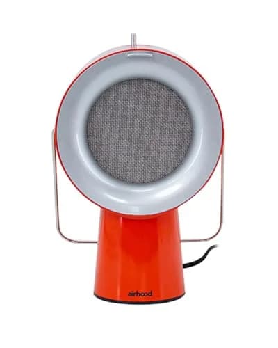 airhood Cadmium Orange Portable Kitchen Exhaust Fan, Ductless Air Purifier with 2 Activated Charcoal Filters & Stainless-steel Oil Filter | Easy to Clean - main product image