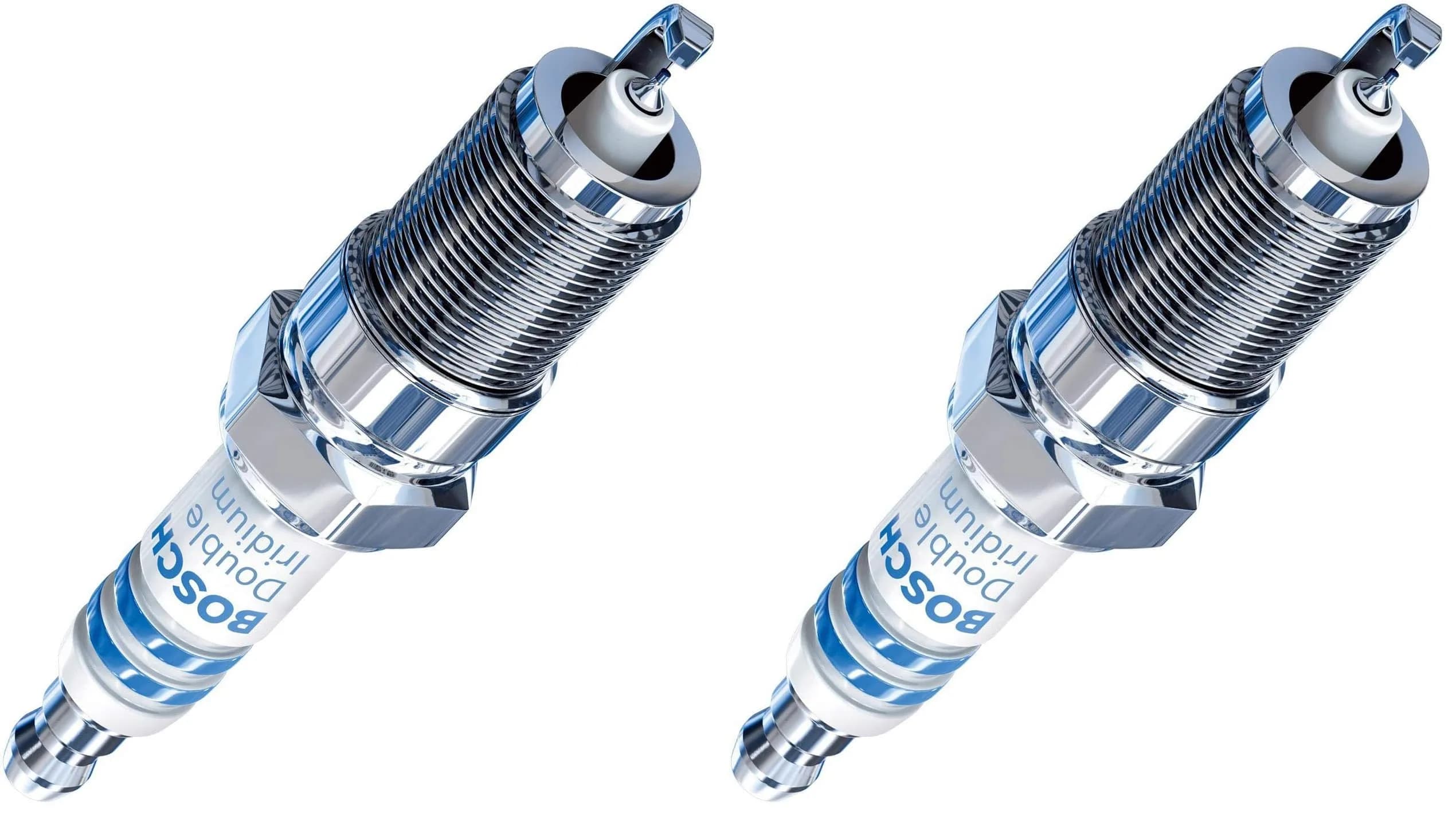 Bosch Spark Plug Double Iridium OE Fine Wire 1 Count (Pack of 2) | Long Life & OE Fit