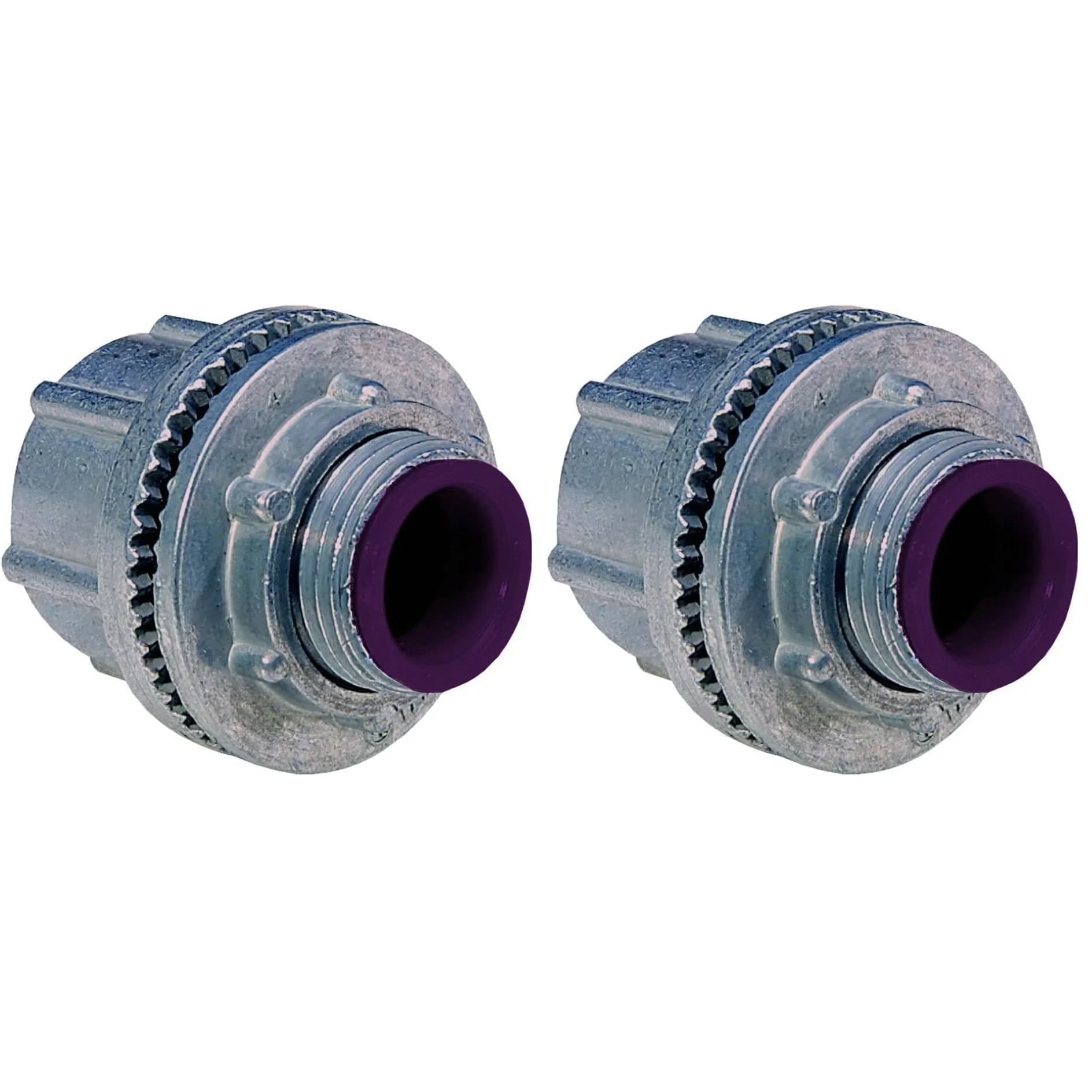 Sigma Engineered Solutions ProConnex Rigid Watertight Hub 1-Inch Conduit Fitting 2-Pack Gray | UL & CSA Listed for Wet Locations - main product image