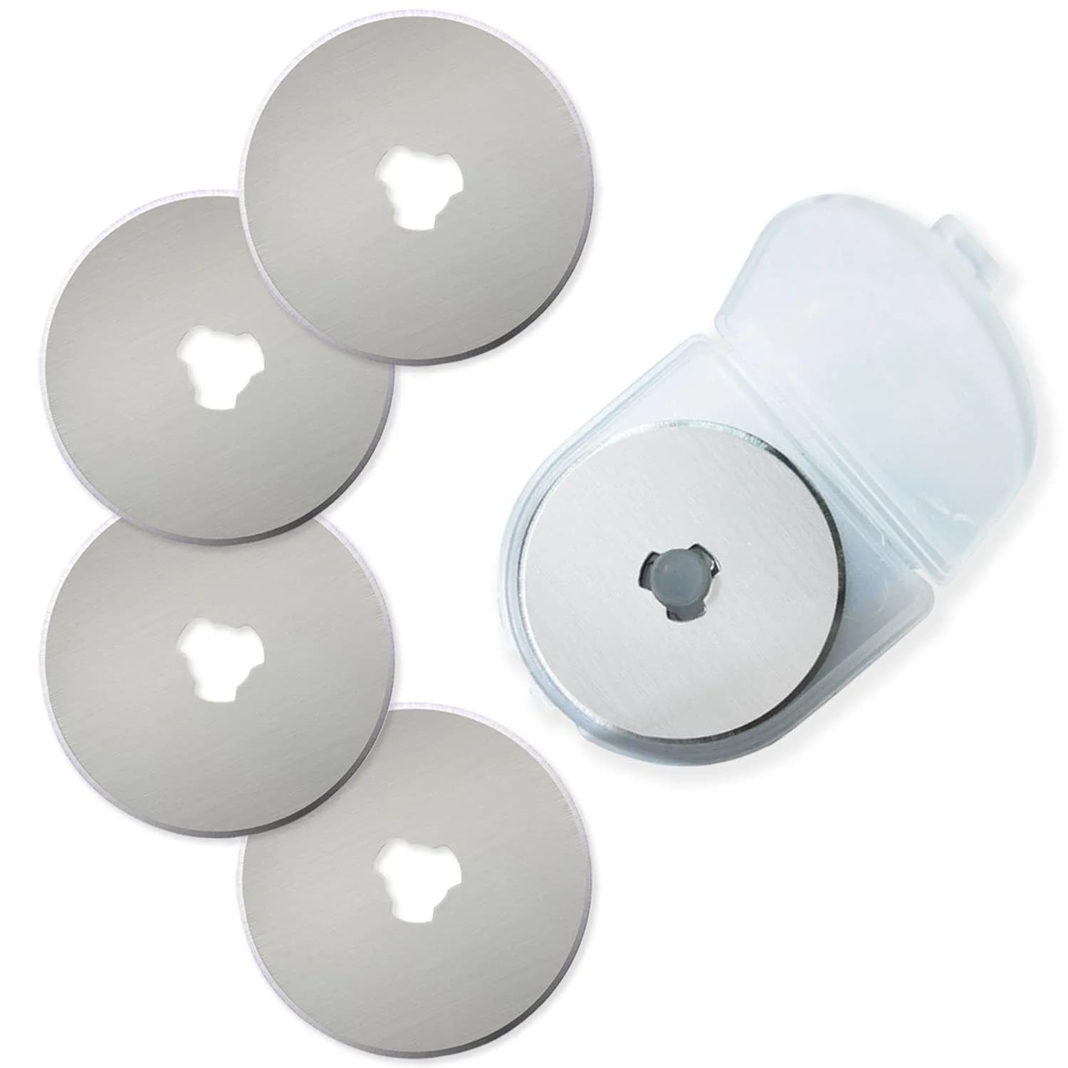 Tiankohelan Rotary Cutter Blades 45mm 5 Pack | Sharp & Durable for Quilting & Crafts