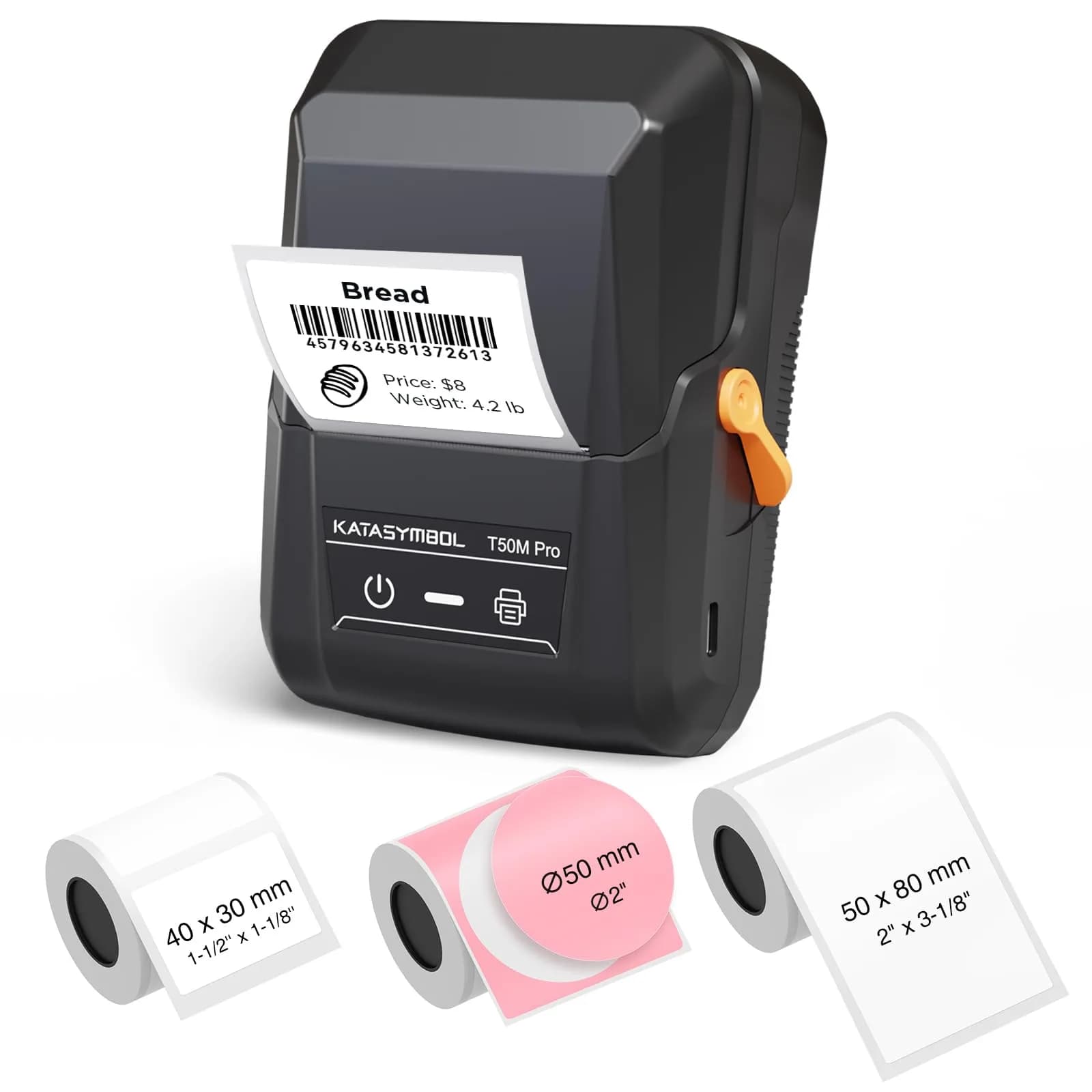 SUPVAN T50M Pro Bluetooth Label Maker Machine with 3 Tapes, Portable, 220V Compatible, USB-C, High Resolution | Best Label Printers for Indian Market - main product image