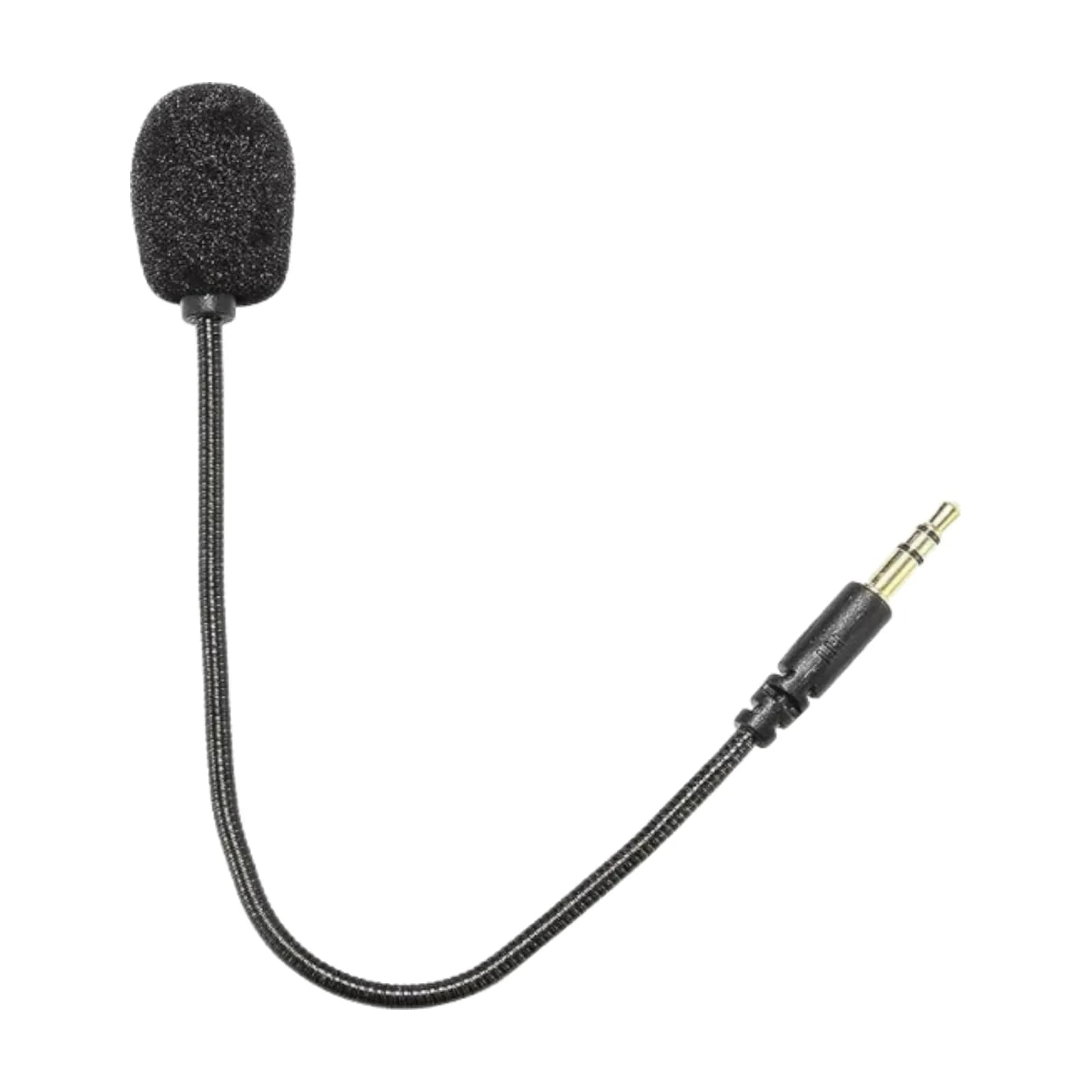 Jowxsx Microphone Headset with Adjustable 360° Bendable Jack | Gaming PC Headsets — Black