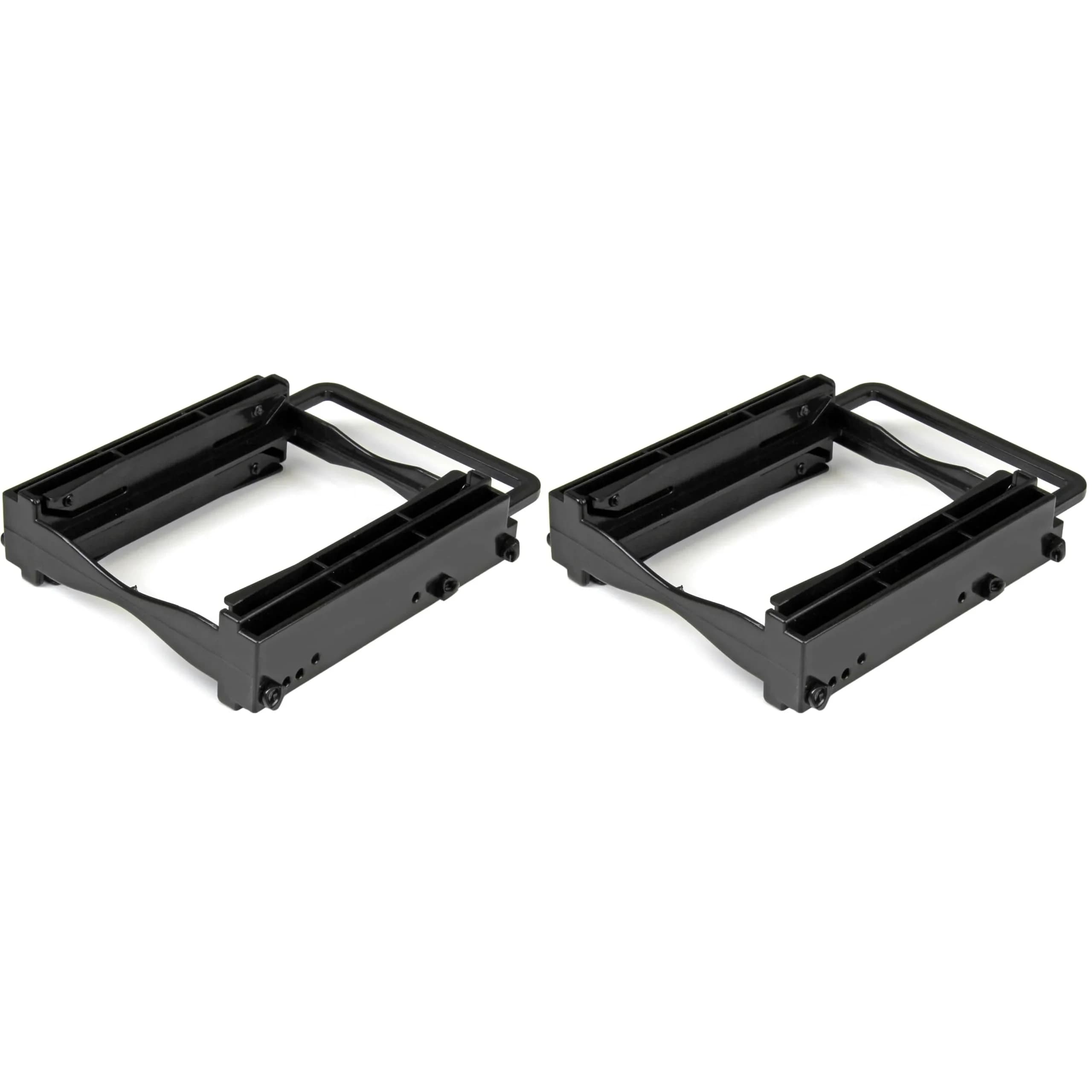 StarTech.com Dual 2.5" SSD/HDD Mounting Bracket for 3.5" Drive Bay - Tool-Less Installation - Pack of 2 | Install Two Drives in a Single 3.5" Bay - main product image