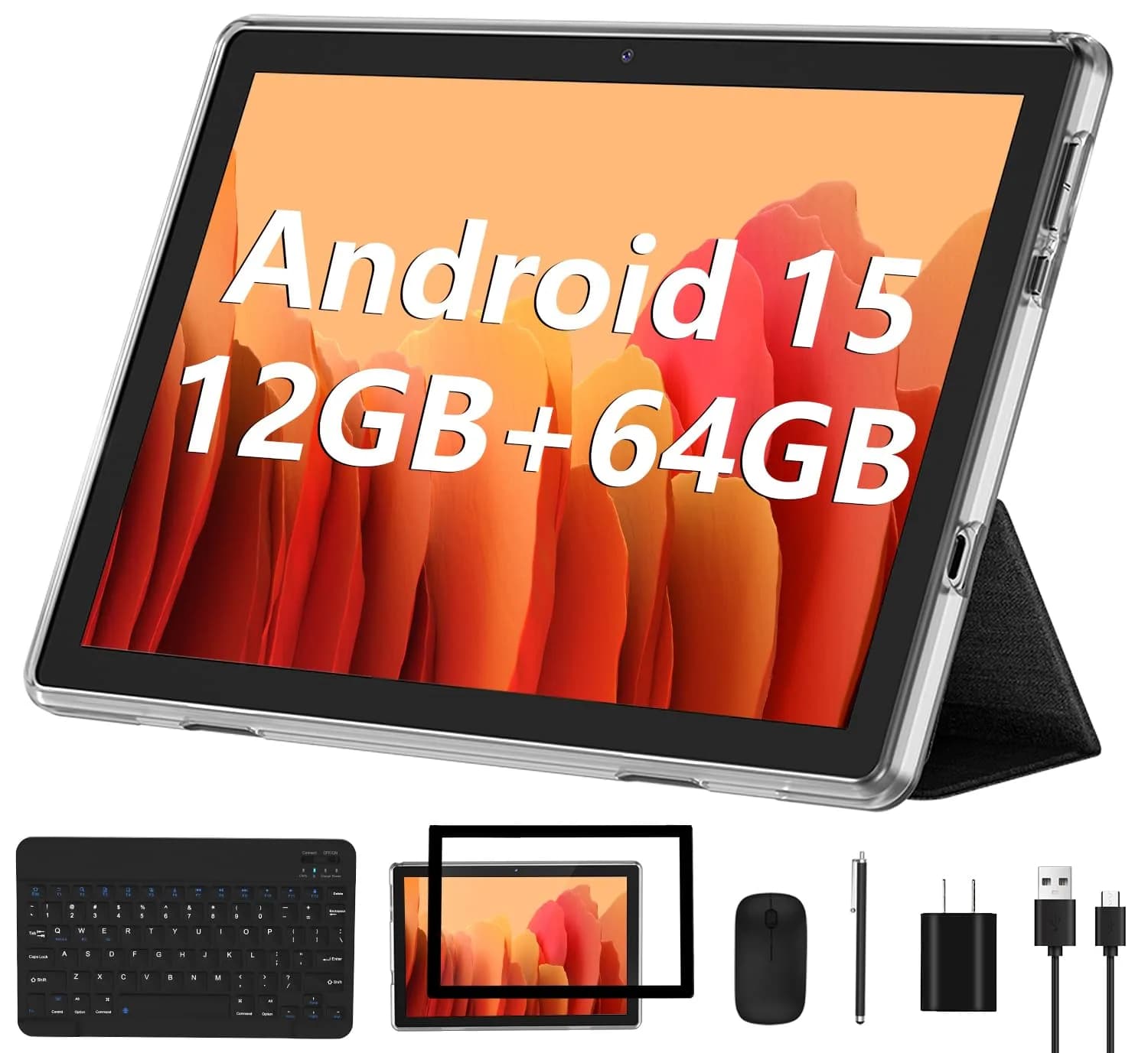 ECOPAD Android 15 Tablet 10.1 Inch HD IPS Display | 12GB RAM 64GB ROM 1TB Expandable Storage - main product image