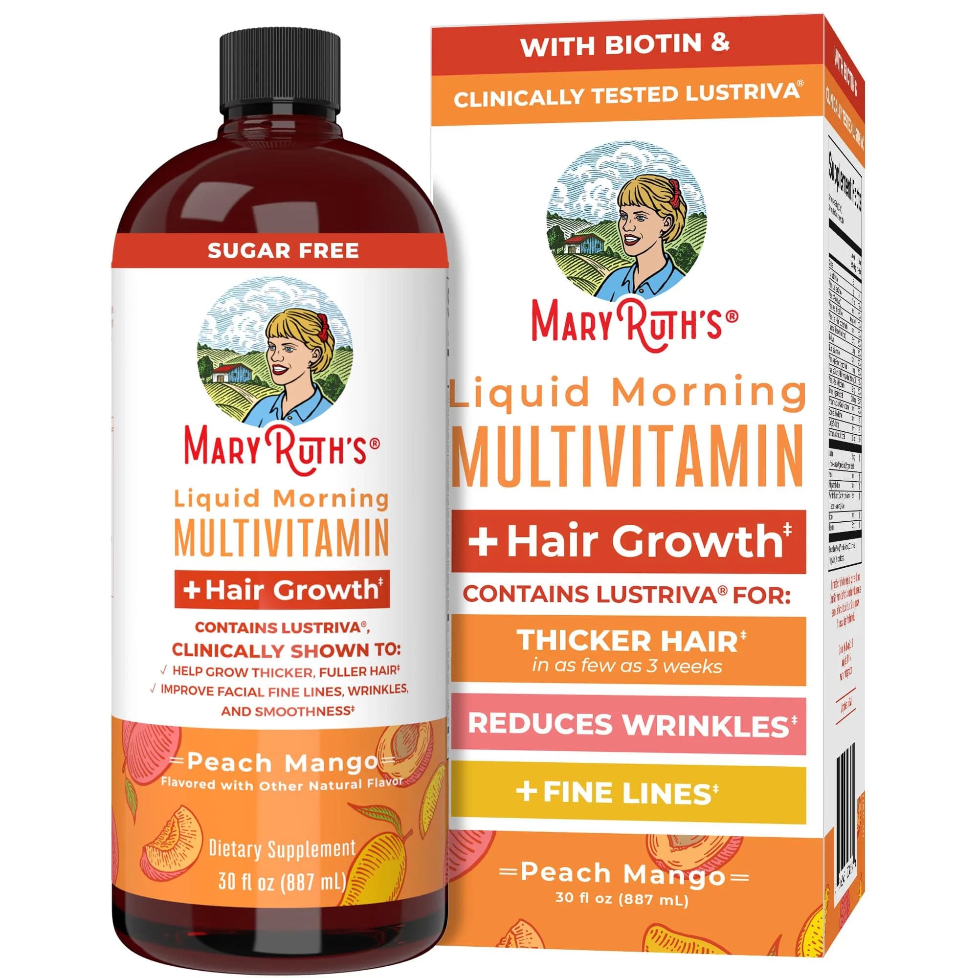 MARYRUTH'S Liquid Multivitamin + Hair Growth 946ml (30 Fl Oz) | Clinically Proven for Thicker Hair - main product image