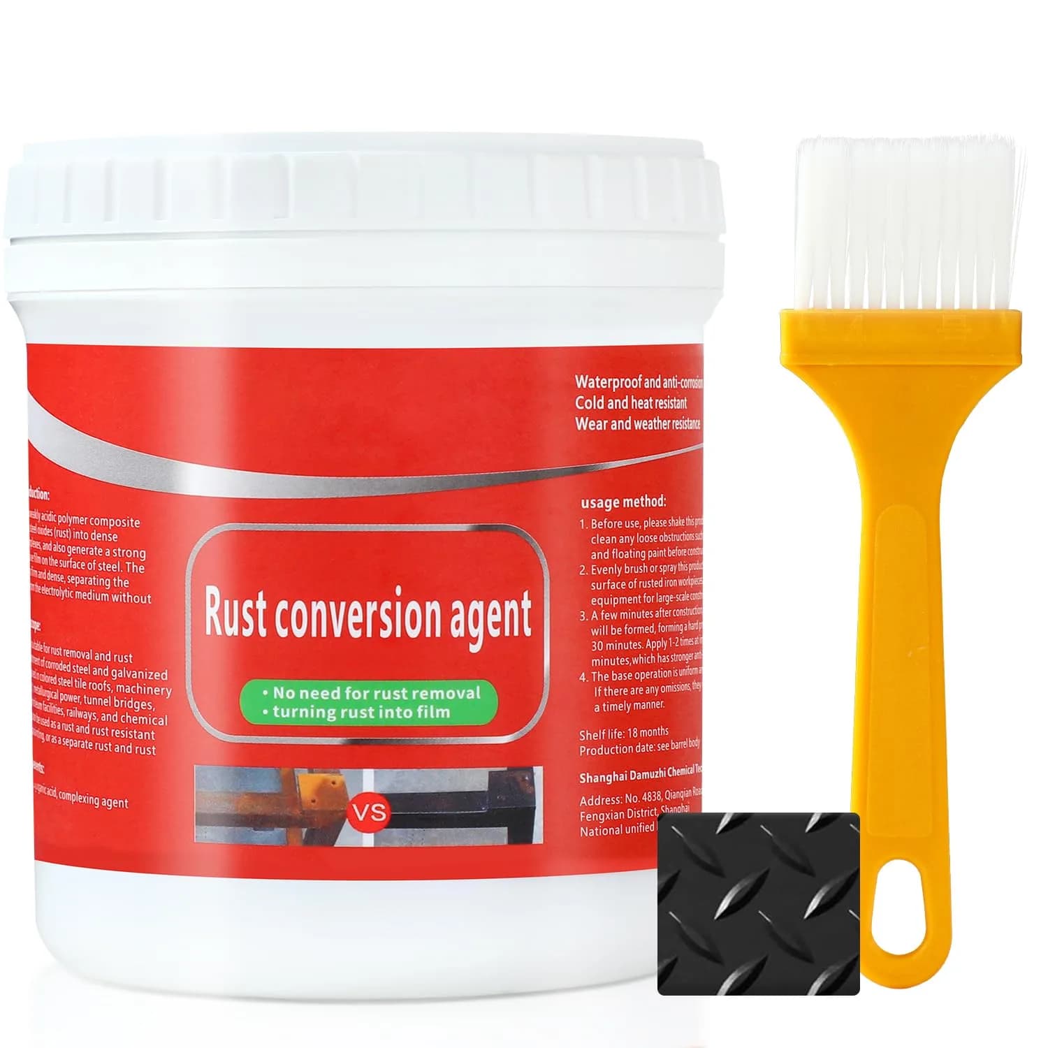 TPTAL Rust Renovator Black 300g (10.58 oz) | Converts Rust to Durable Black Polymer Layer - main product image