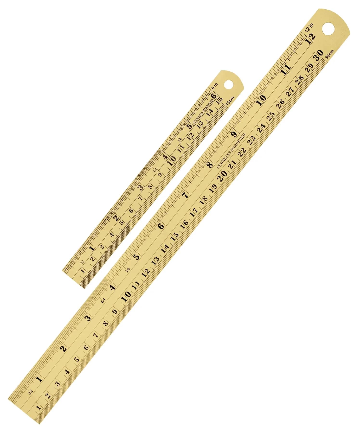 Mr. Pen Metal Straight Edge Ruler, 2 Pack, 6" & 12" | Durable Stainless Steel, Precise Metric & Imperial Measurements