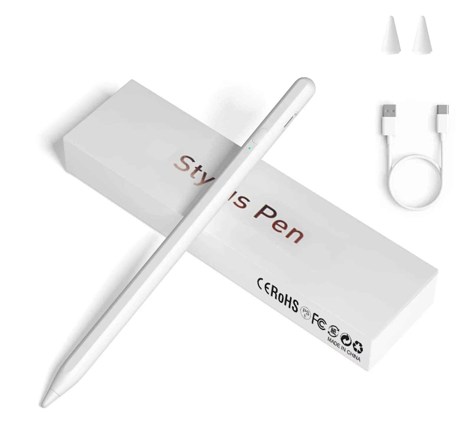 JXYHMY Universal Stylus Pen for Touch Screens, White | Compatible with iPhone, iPad, Android Devices (6.5 inches) - main product image