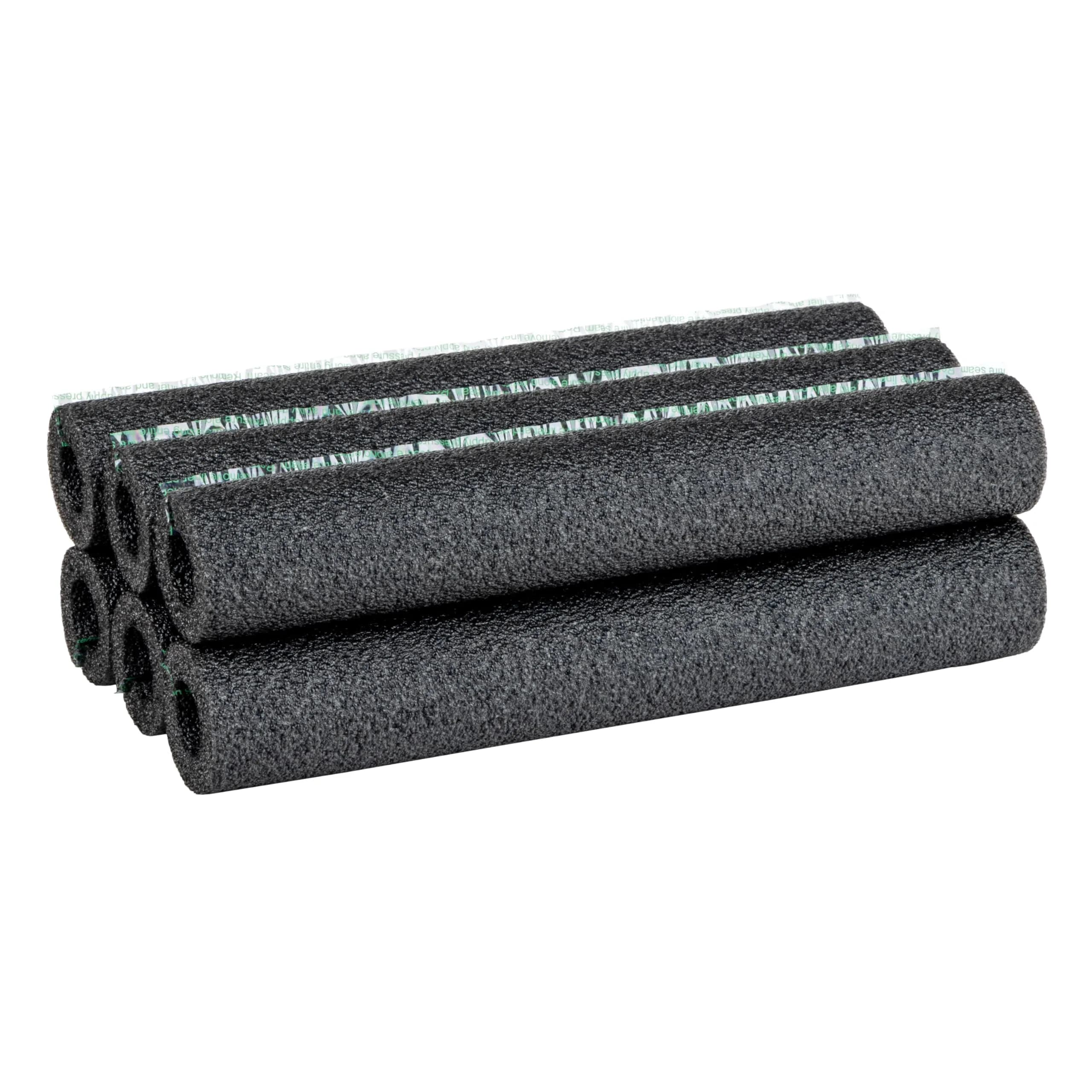 Duck Brand Foam Pipe Covers, 0.75 in x 1 Ft, 6 Sticks, Black | Insulation for Hot & Cold Pipes - main product image