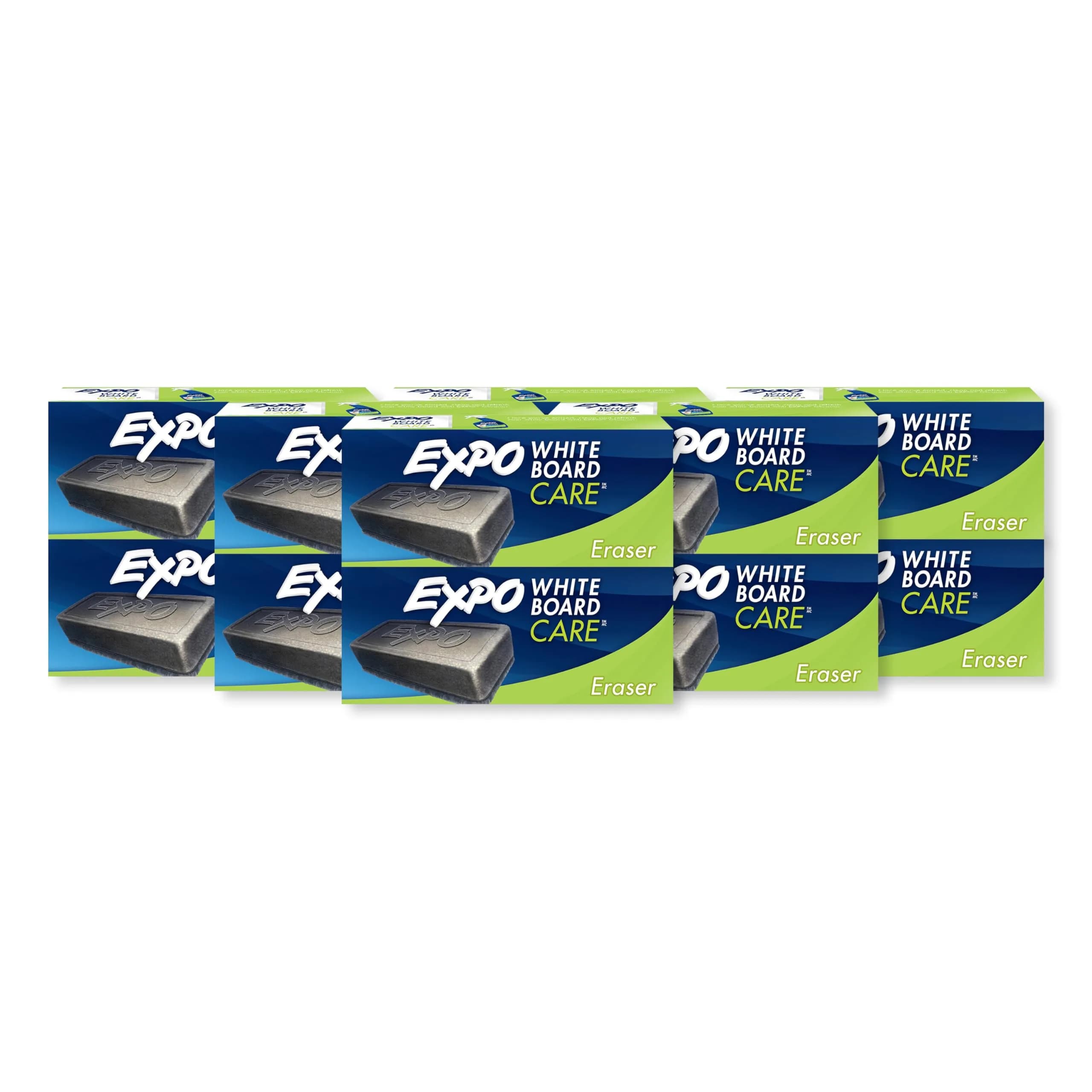 EXPO Soft Pile Dry Block Eraser 5-1/8 x 1-1/2 Inches Charcoal | Pack of 12 - main product image