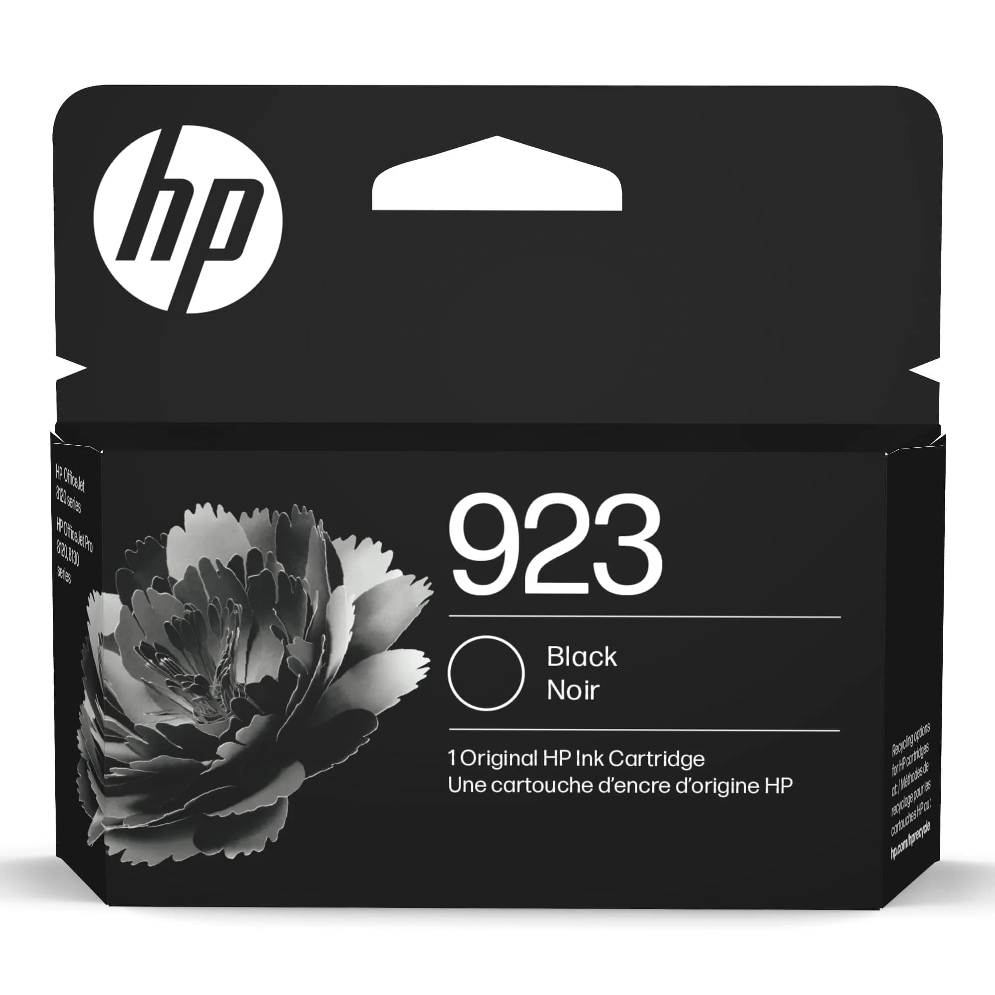 HP 923 Black Original Ink Cartridge | 500 Pages Yield | 4K0T3LN - main product image
