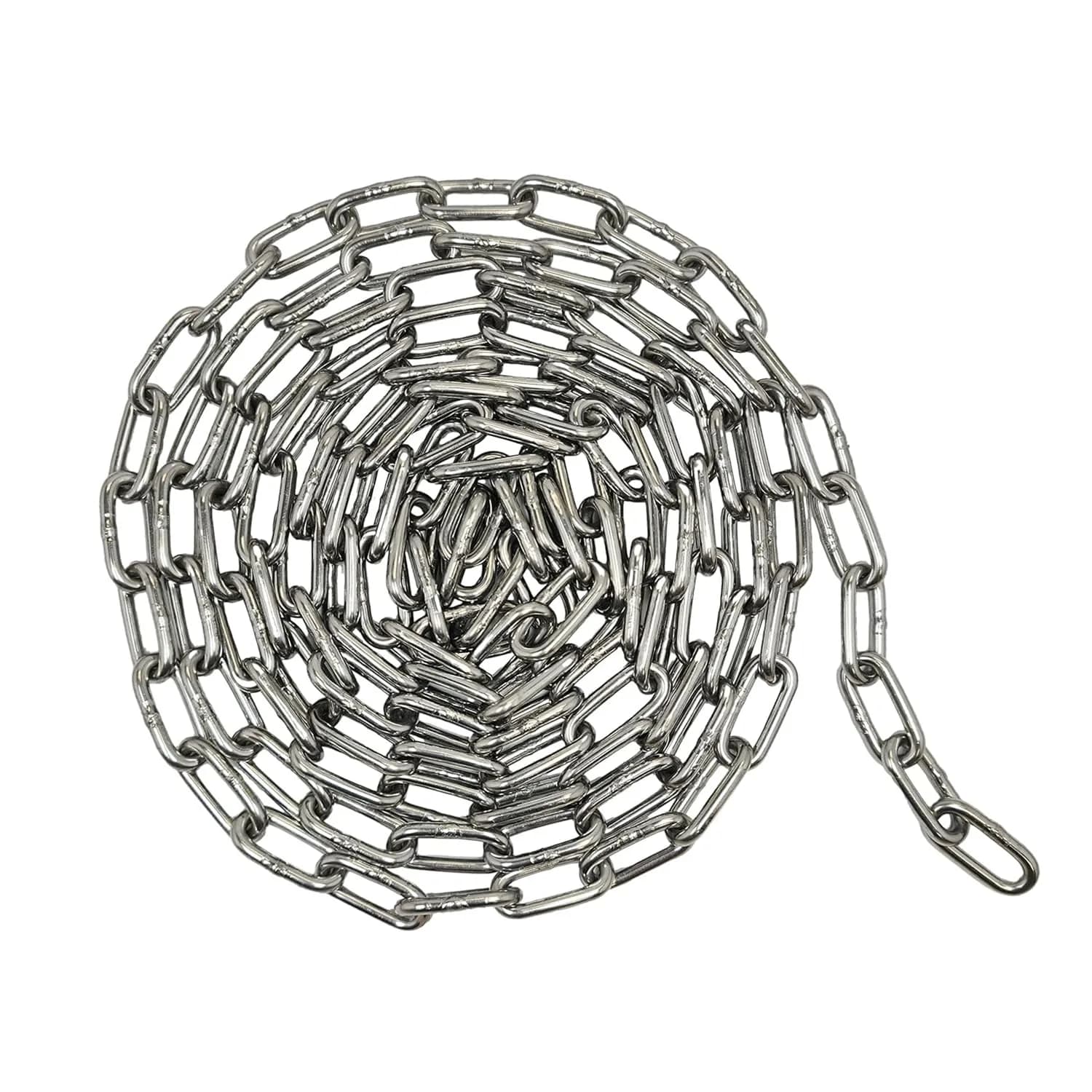 4every SUS304 Stainless Steel Chain 3mm x 3m (0.12" x 9.8ft) | Light Duty Utility Chain for Home & Outdoor Use