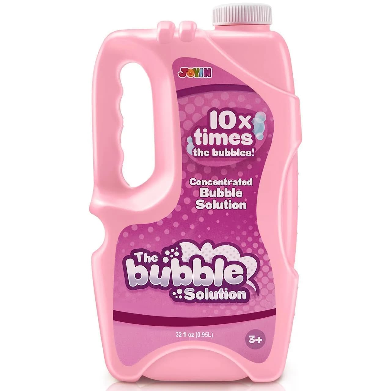 JOYIN Pink Bubble Solution Refill (32 oz / 946 ml) | Concentrated Formula for Machines & Wands - main product image