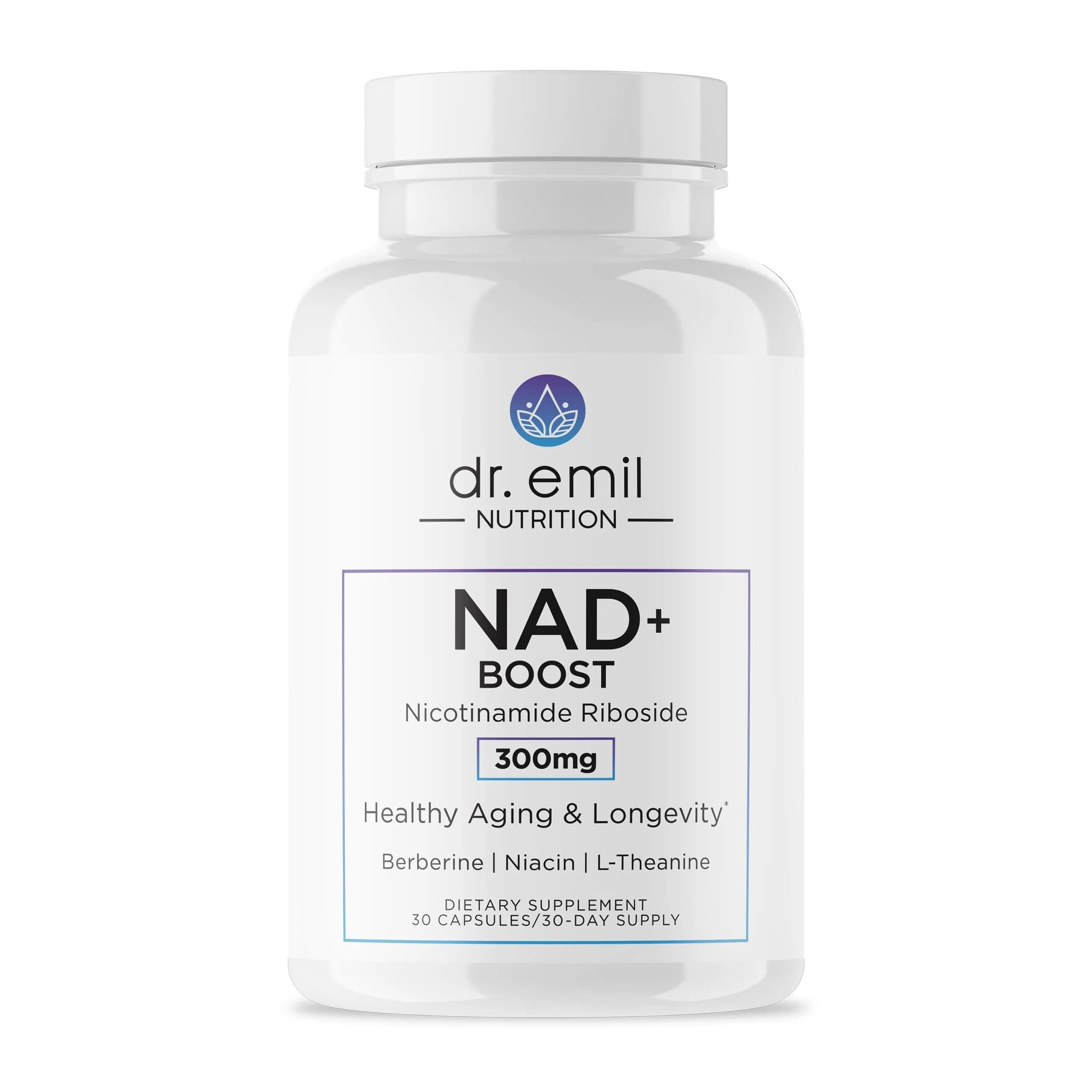 DR. EMIL NUTRITION Aging & Longevity Capsules | NAD+ Support, Berberine & L-Theanine, 30 Capsules