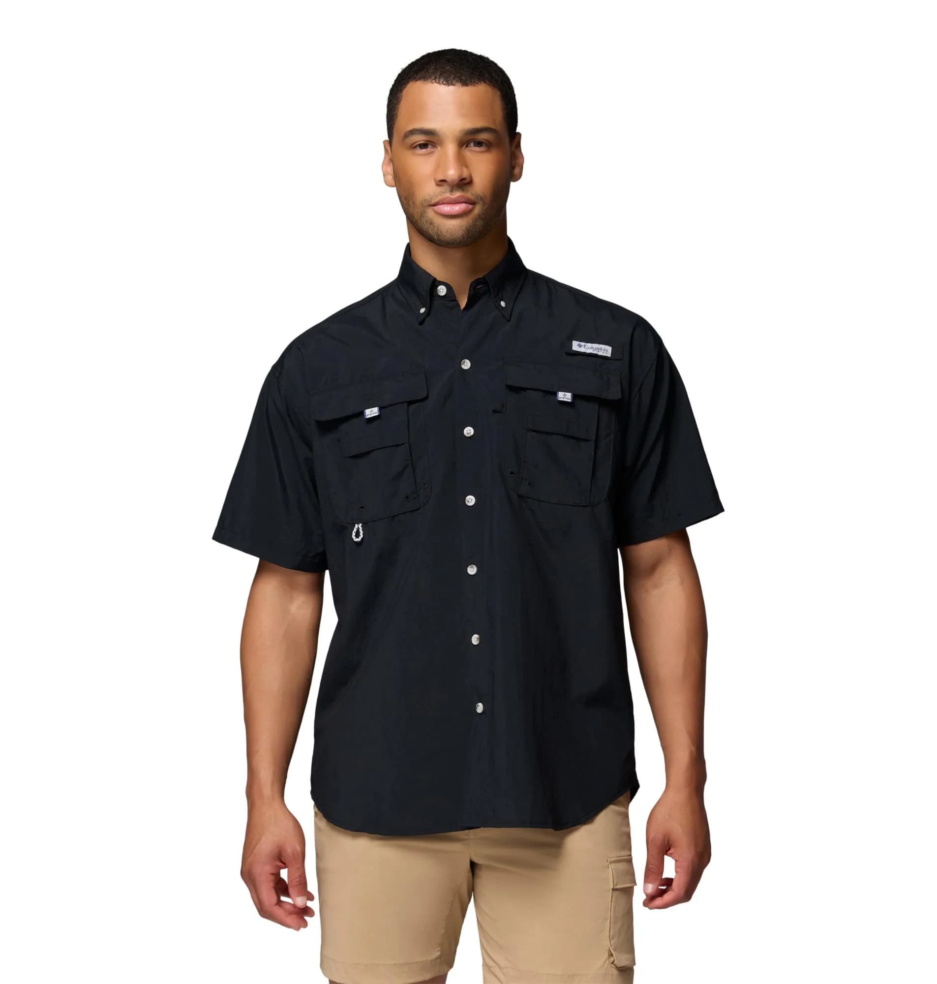 Columbia PFG Bahama II Short Sleeve Fishing Shirt | UPF 50, Lightweight Nylon, UV Protection (70-120c)