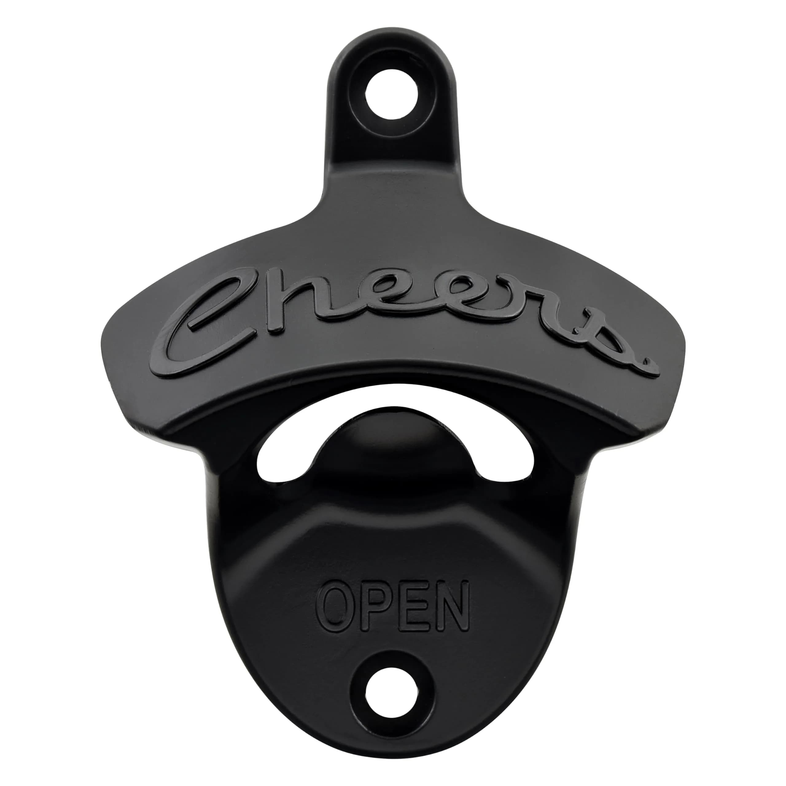 Luwanburg Black Beer Bottle Cap Opener Wall Mounted Cheers Stainless | Rustproof Zinc Alloy Decor & Utility