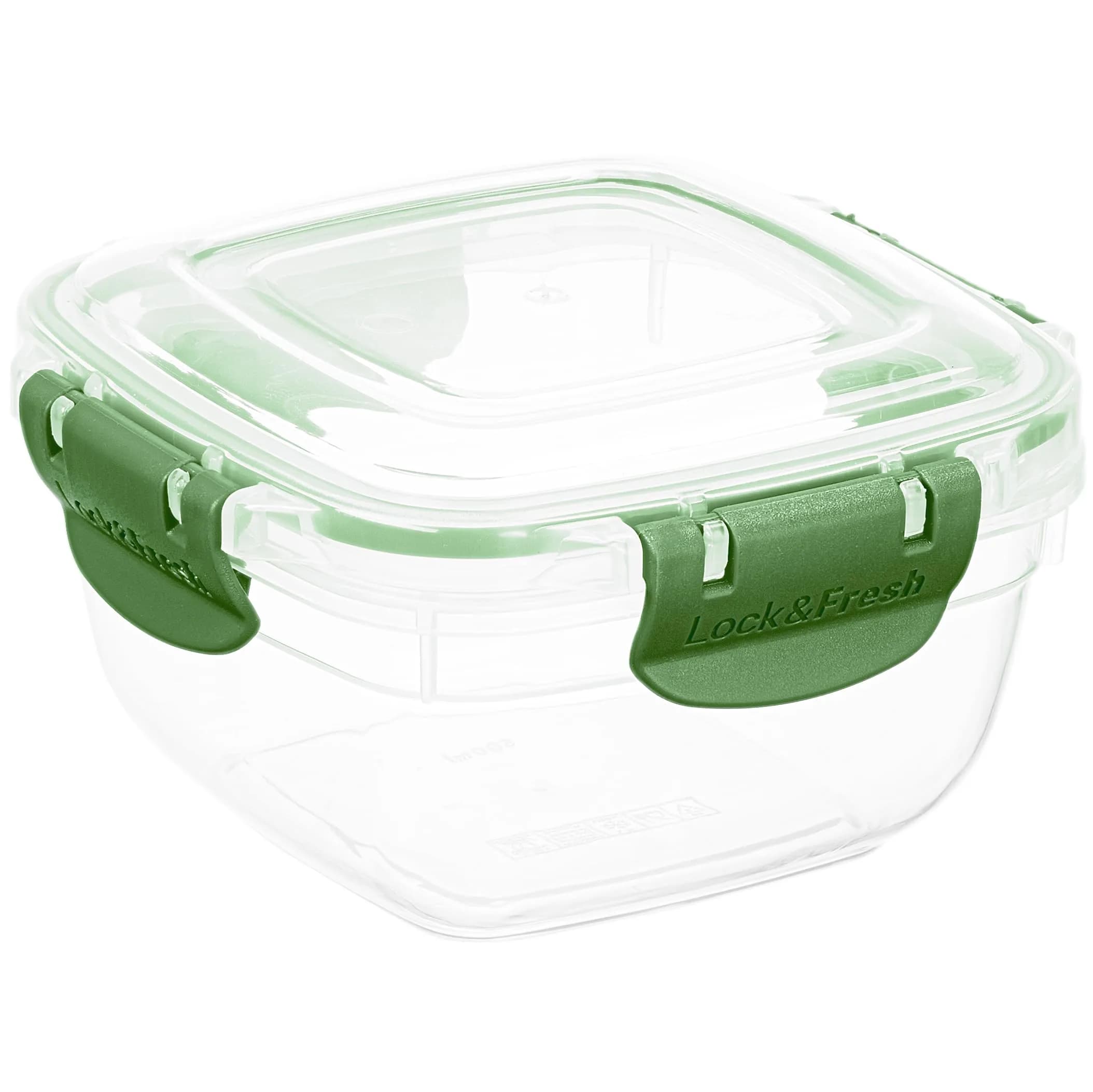 Superio Lock & Fresh Airtight Food Storage Container 16 oz | Leak-Proof, BPA Free, Square Sealed Food Container in Green