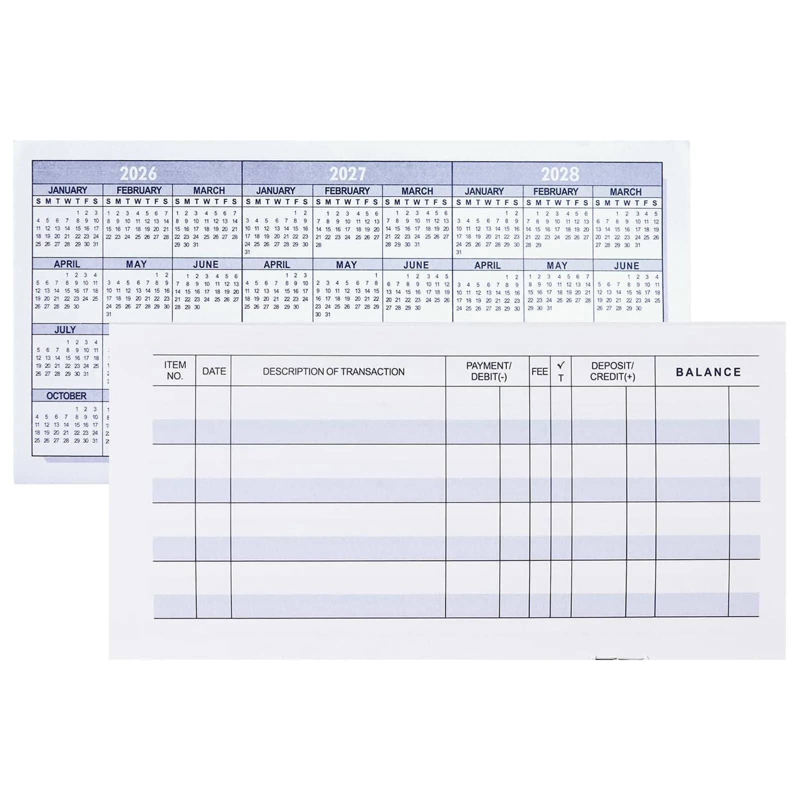 CASMONAL Check Registers for Personal Checkbooks (12-Pack) | Log Transactions & Track Payments - main product image